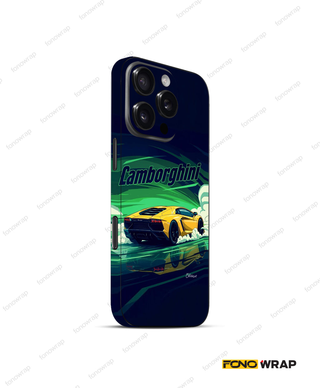 Lambo Sport 3D Embossed Mobile Skin