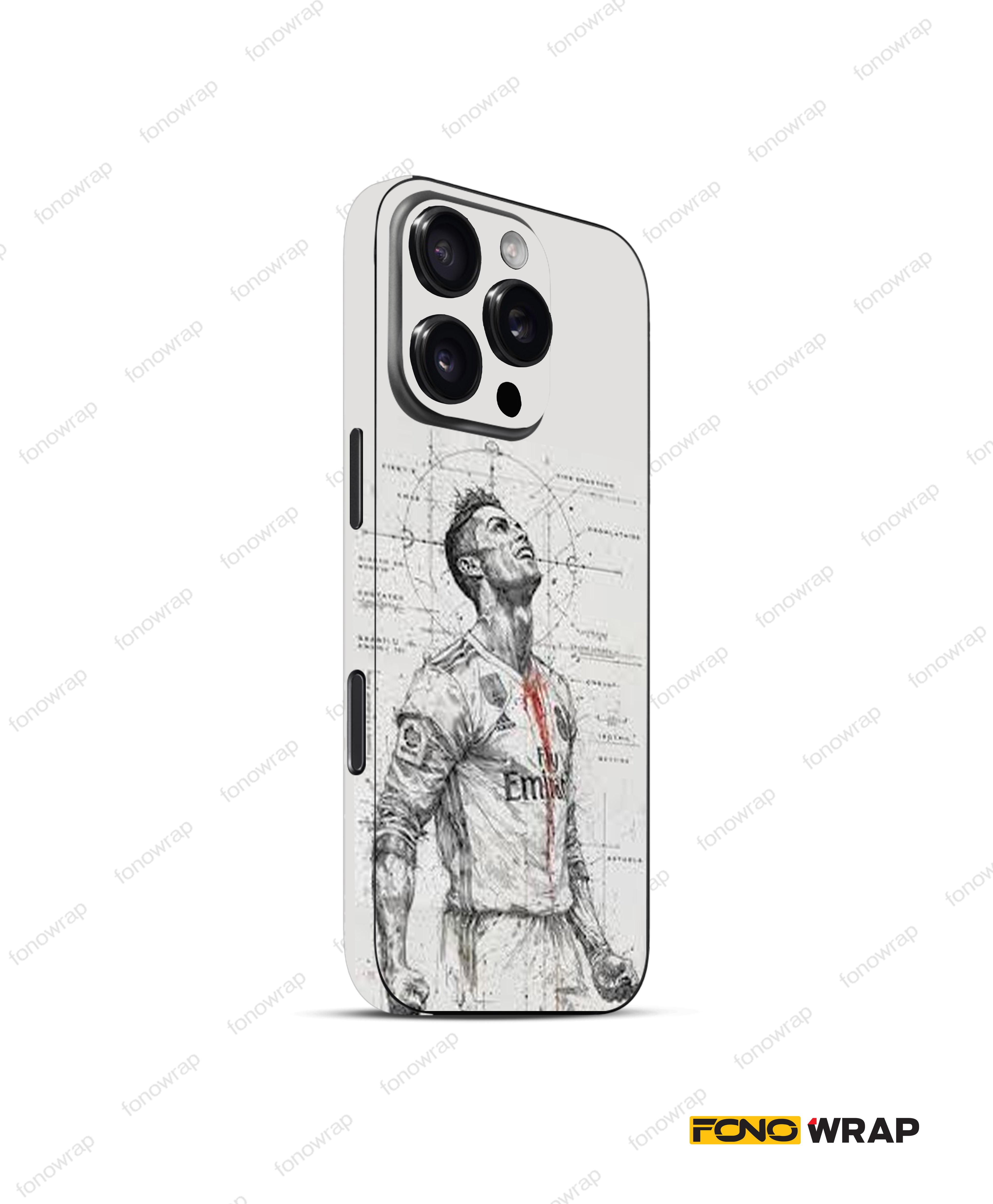 Ronaldo 3D Embossed Mobile Skin