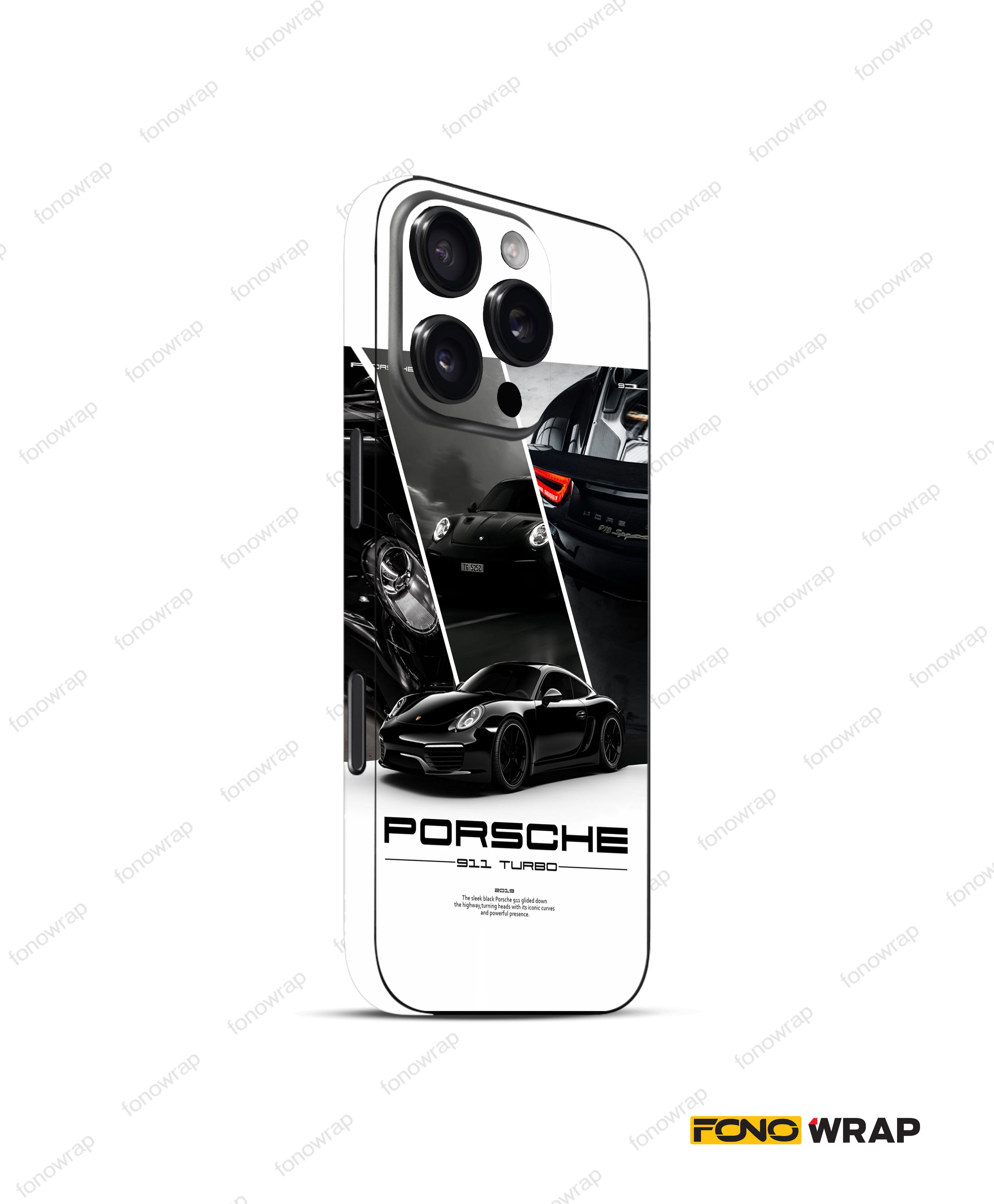 Porsche 3D Embossed Mobile Skin