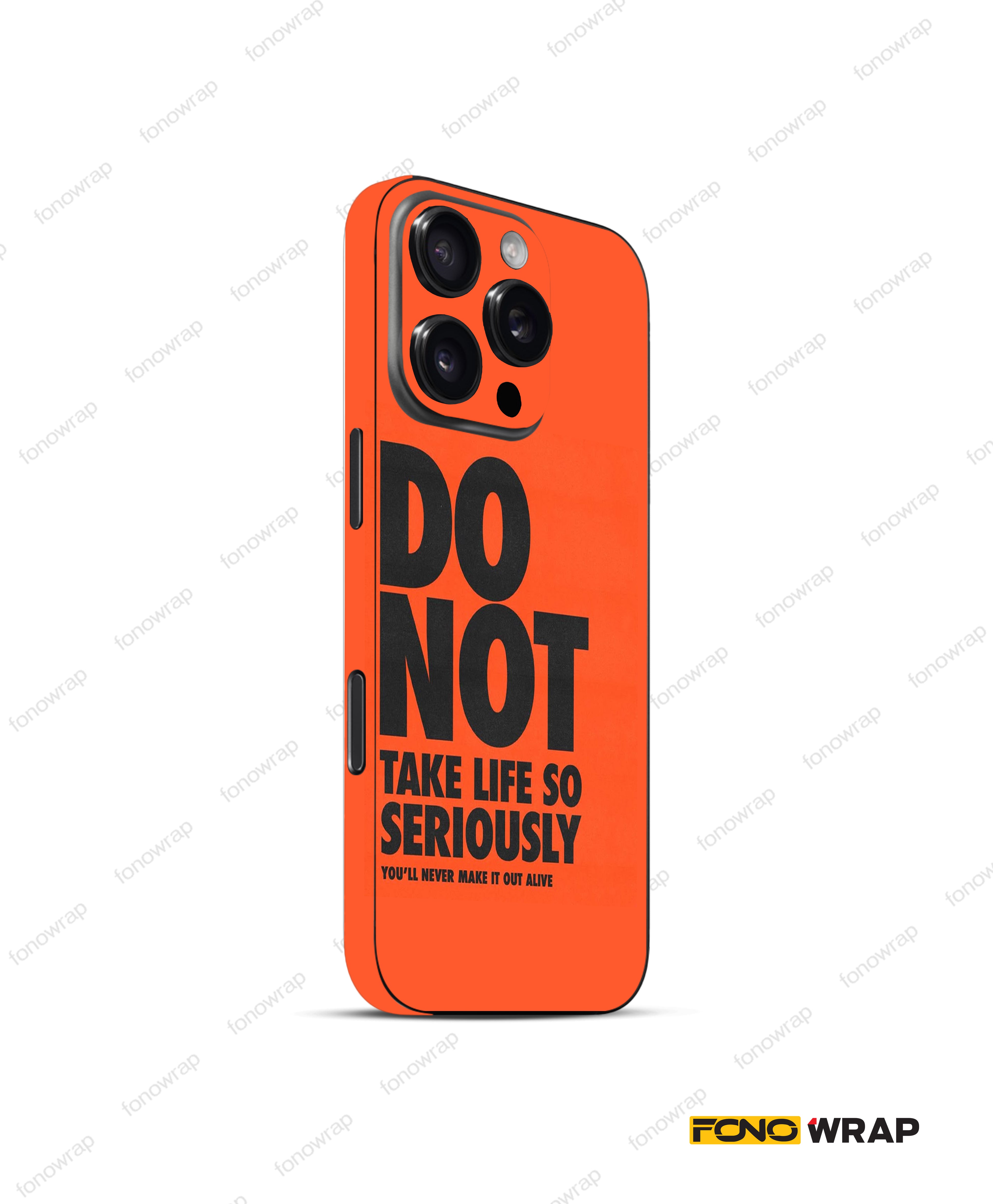 Quotes 3D Embossed Mobile Skin
