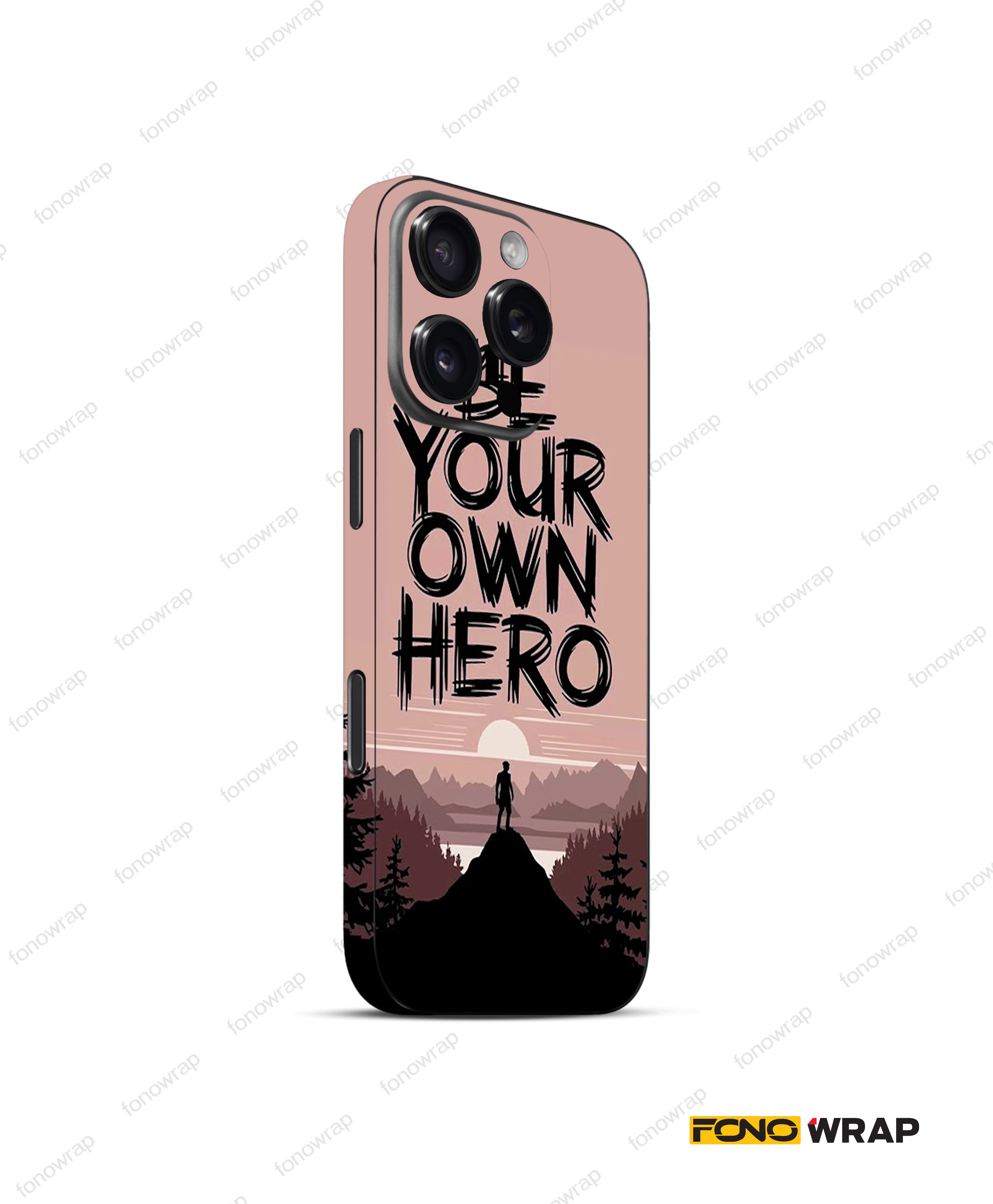 Be your Own Hero 3D Embossed Mobile Skin