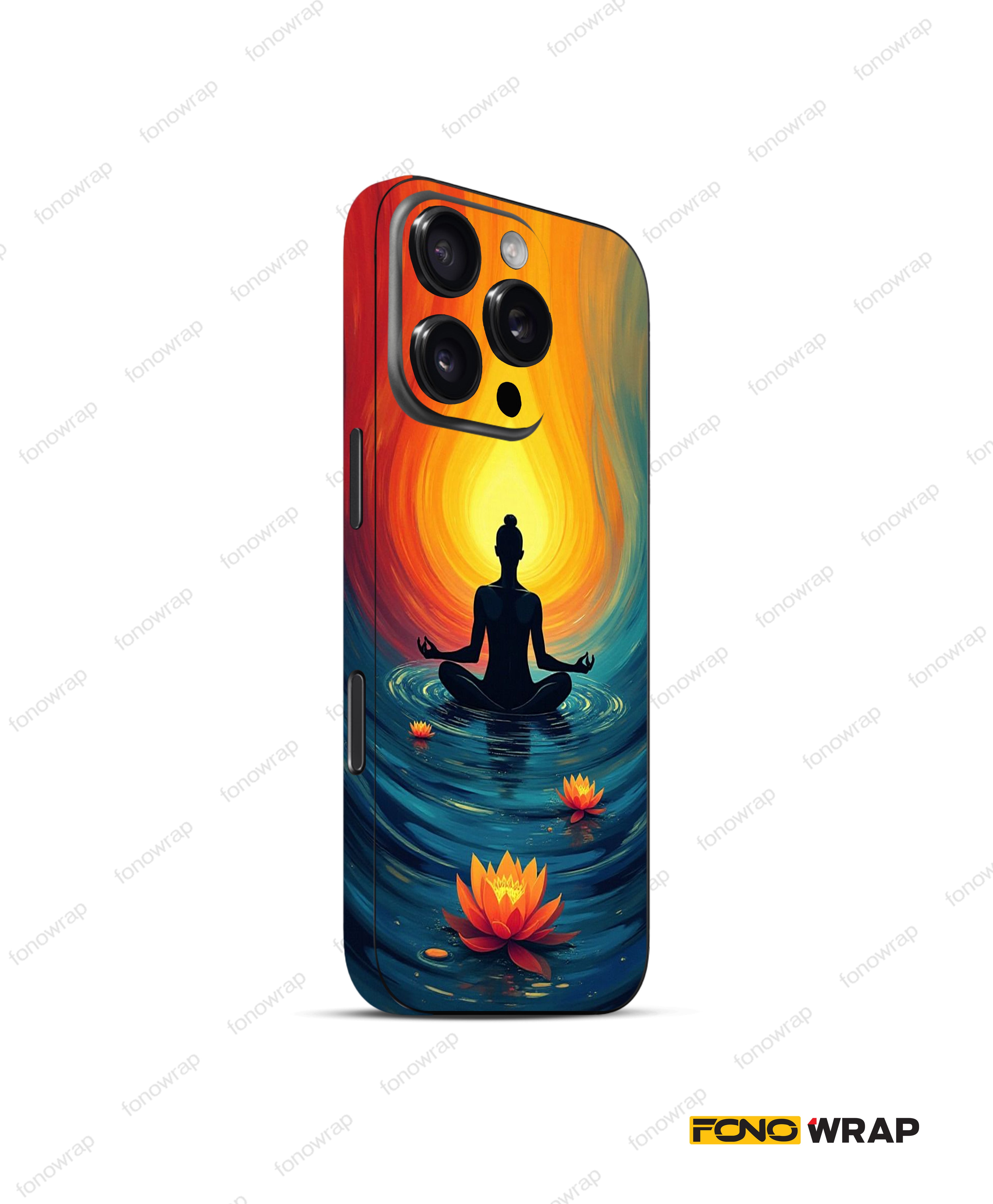 Budha Meditation 3D Embossed Mobile Skin