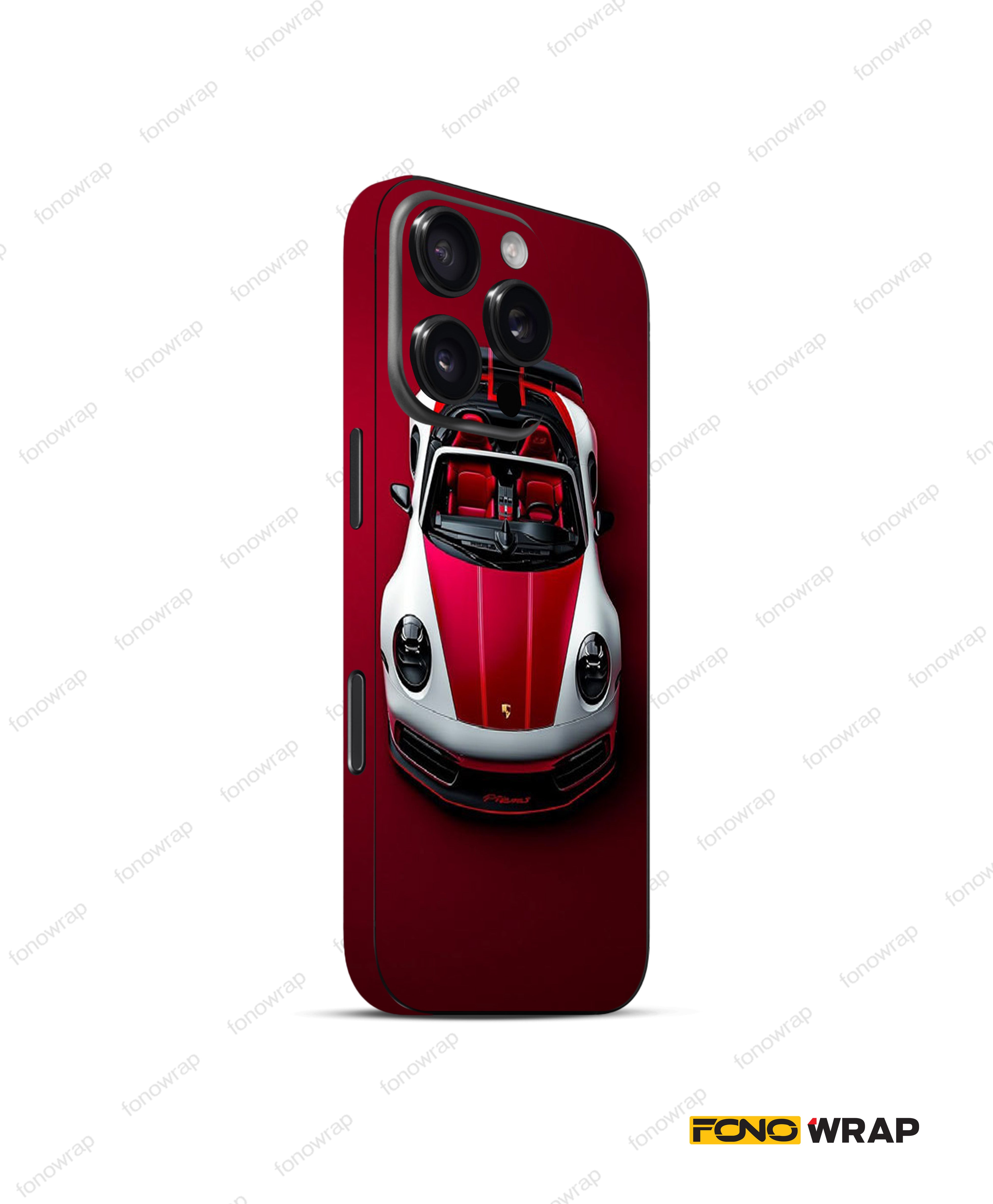 Porsche Classic 3D Embossed Mobile Skin