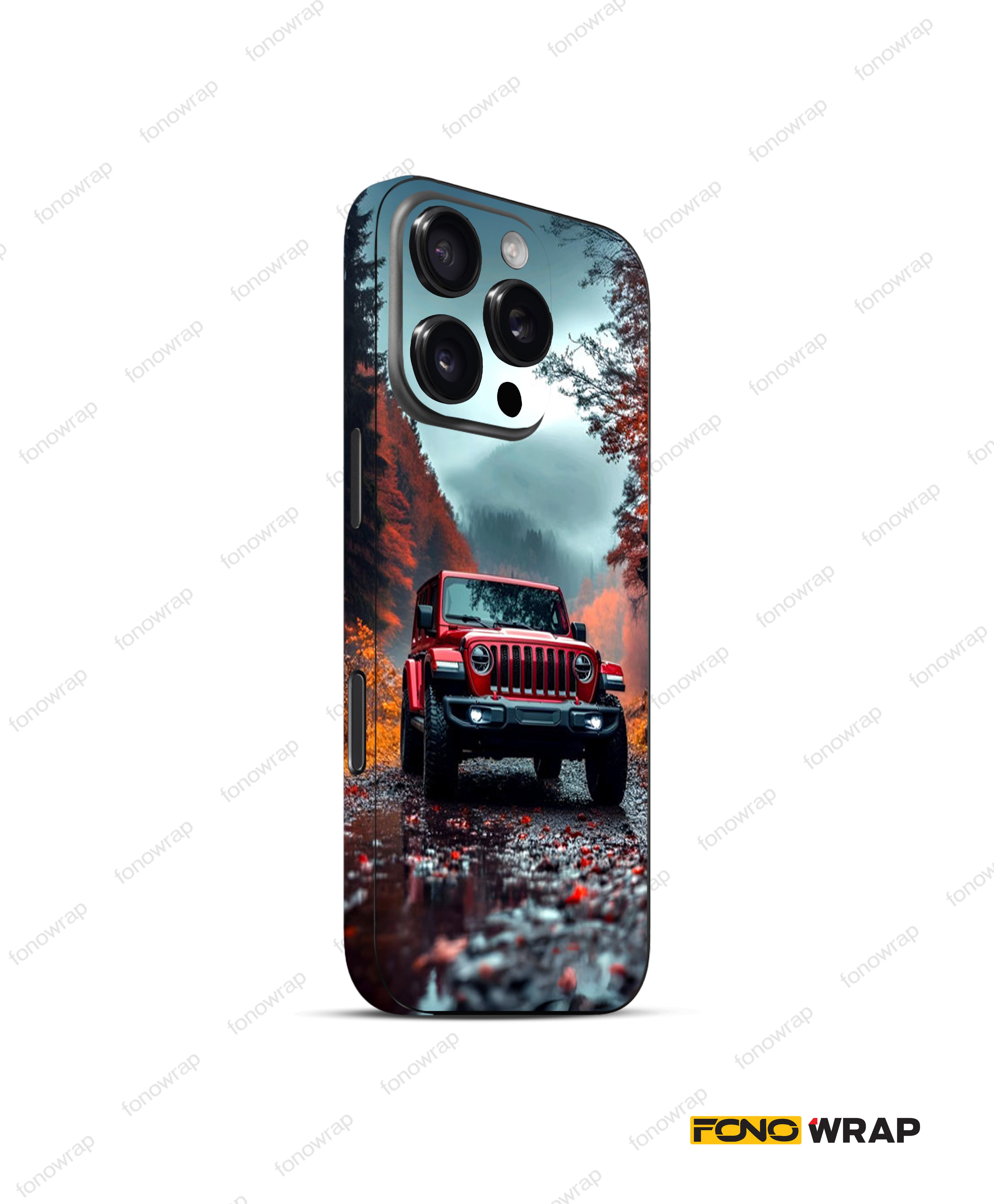 Jeep Wrangler 3D Embossed Mobile Skin