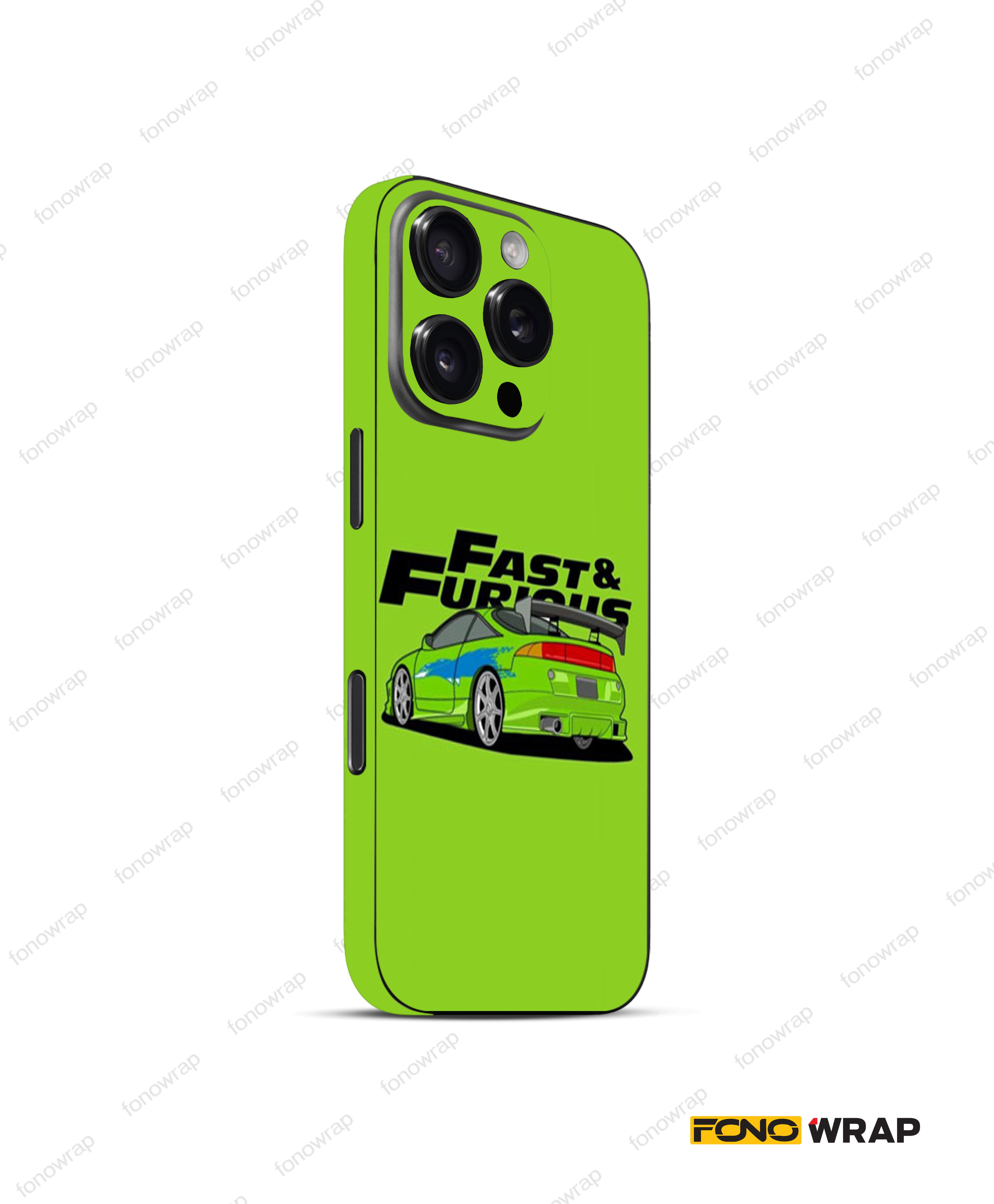Fast $ Furious 3D Embossed Mobile Skin