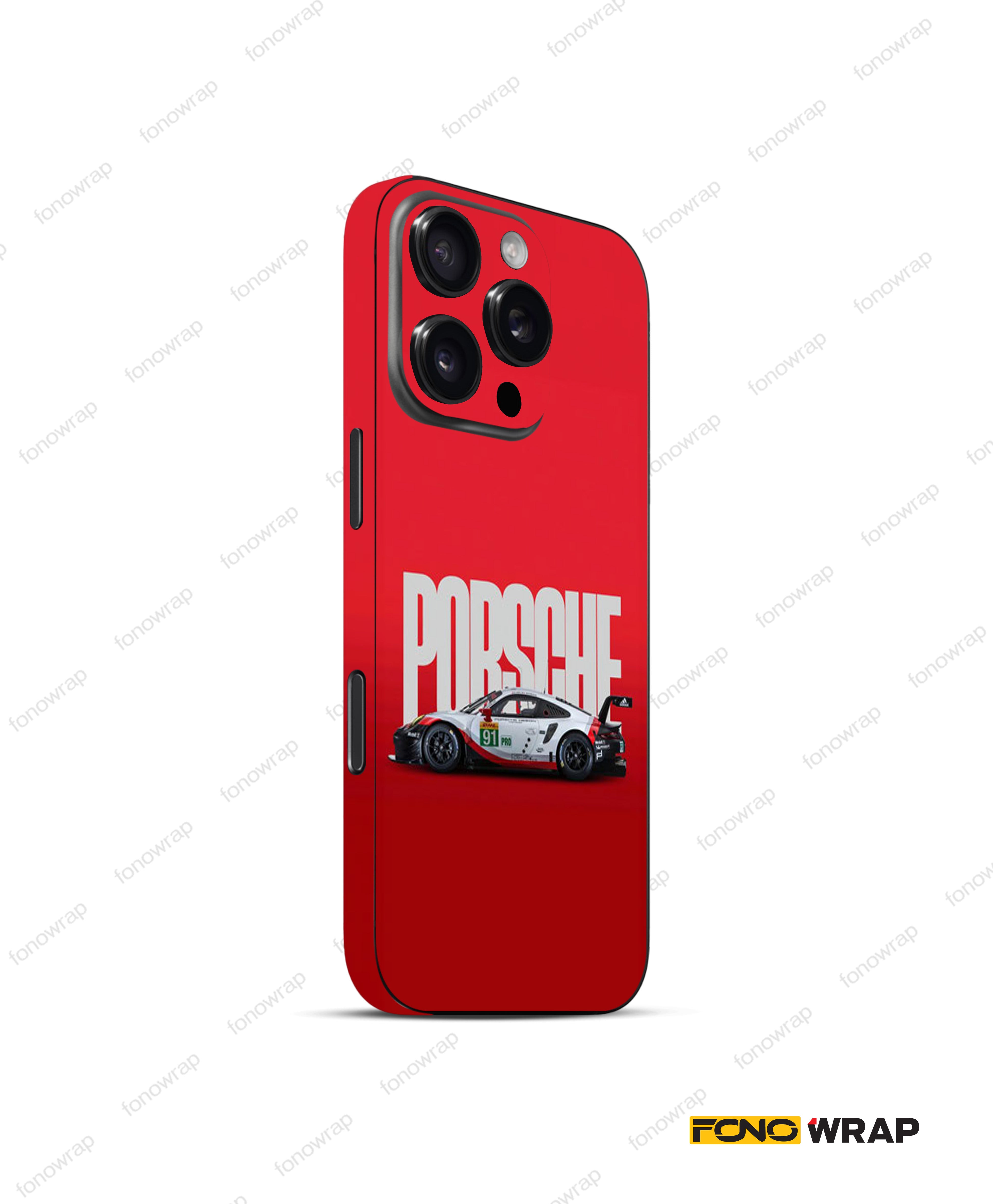 Porsche Sport 3D Embossed Mobile Skin