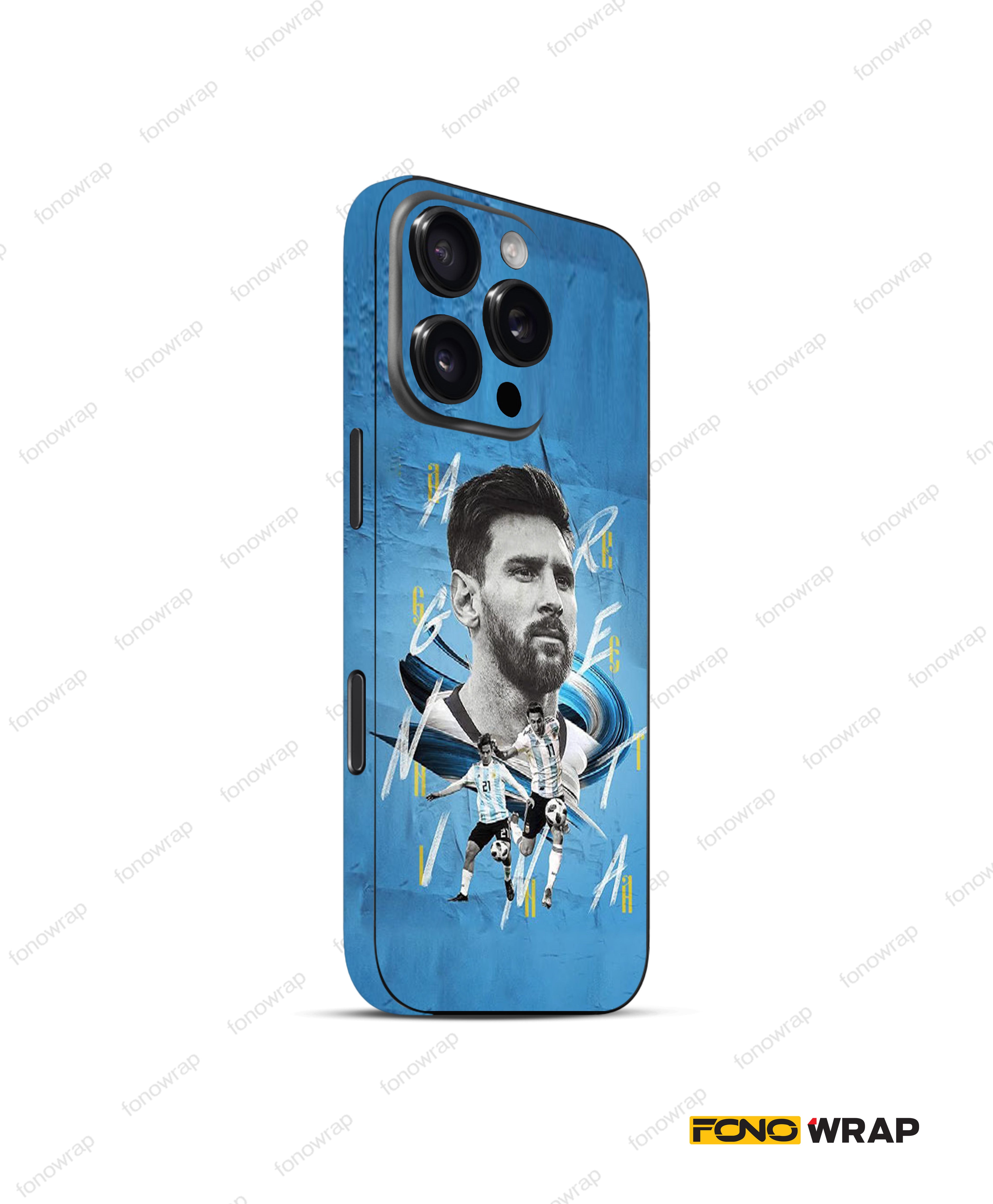 Messi 1 3D Embossed Mobile Skin