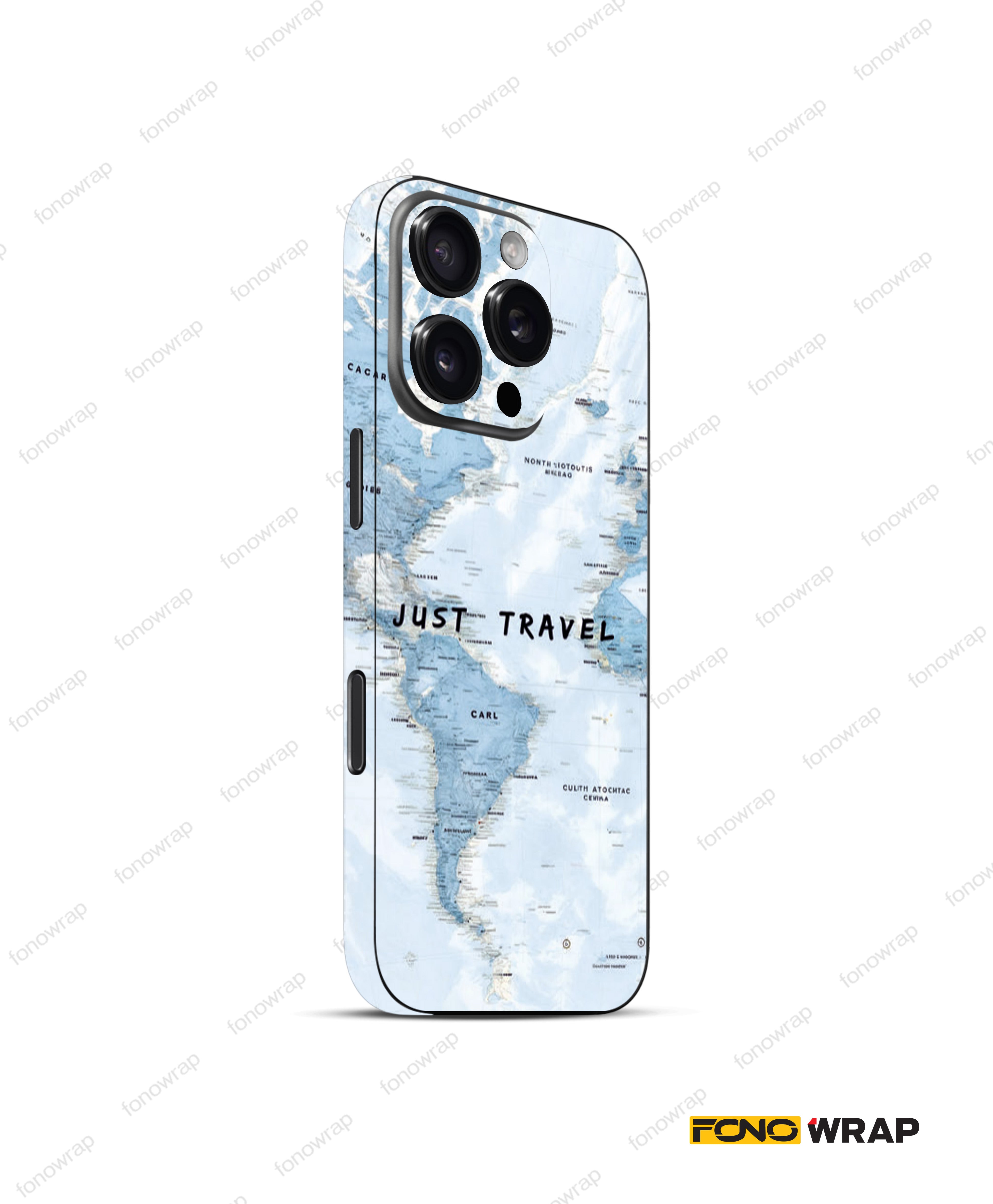 Travel The World 3D Embossed Mobile Skin