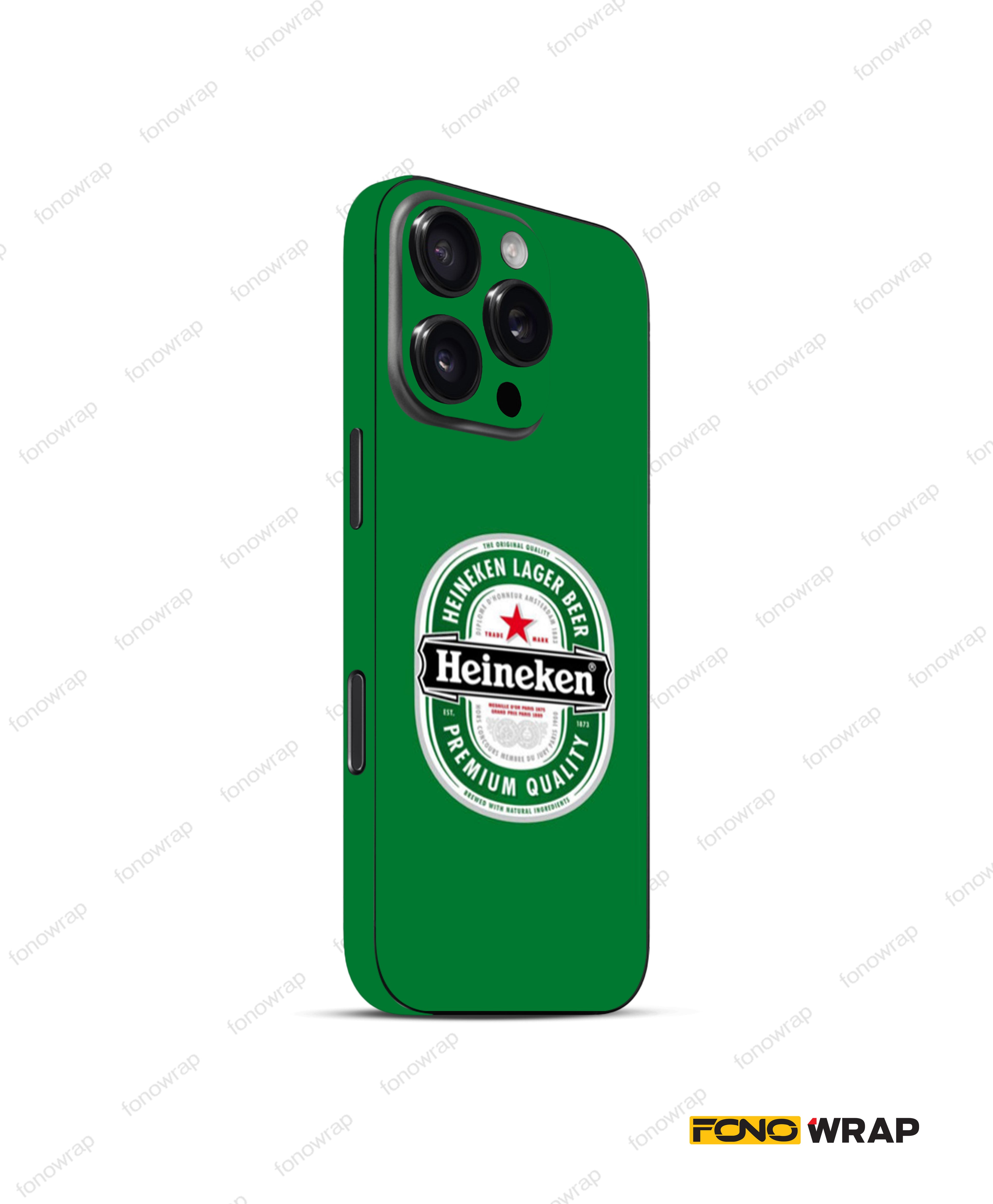 The Heineken 3D Embossed Mobile Skin