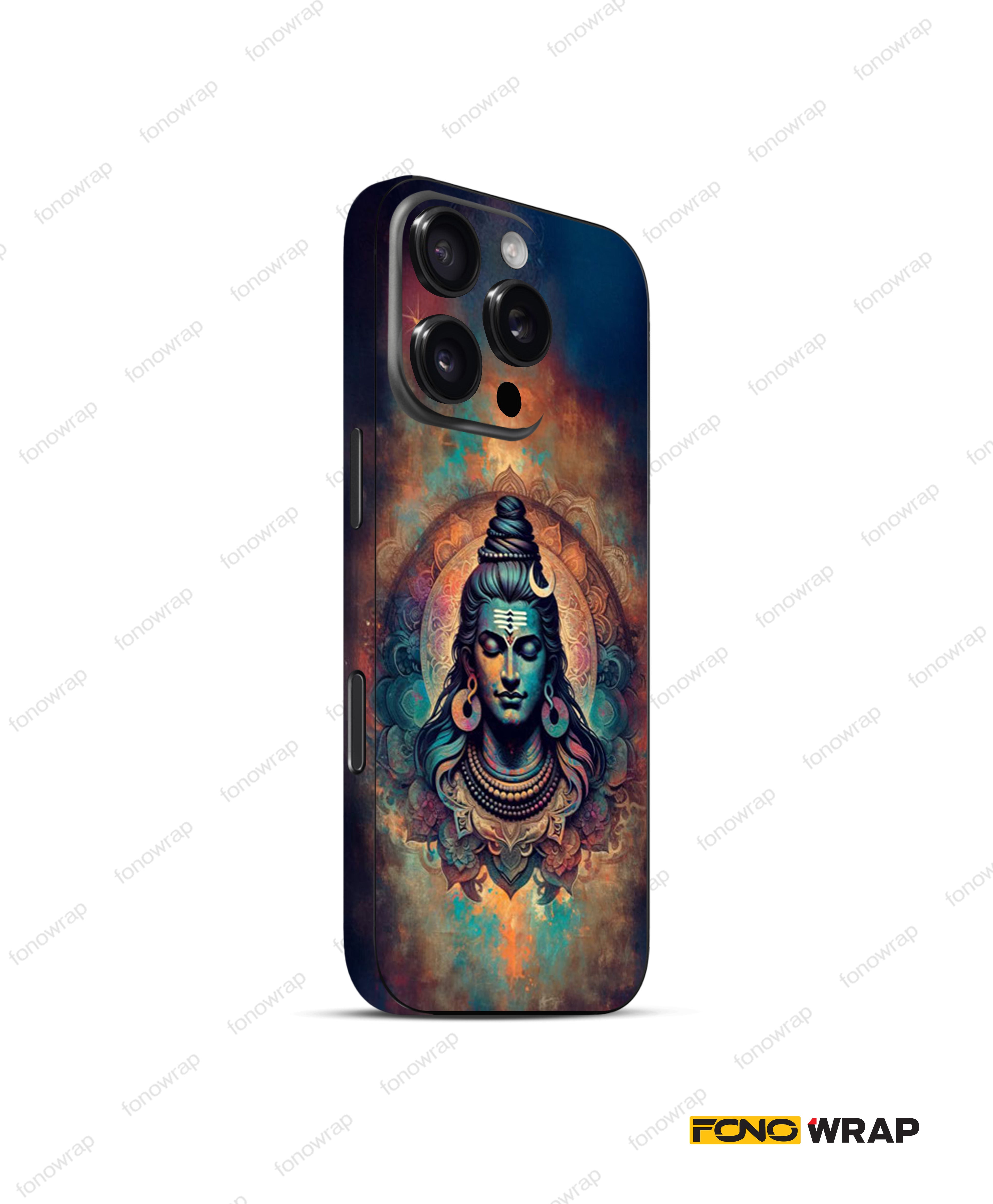 Lord Shiva 3D Embossed Mobile Skin