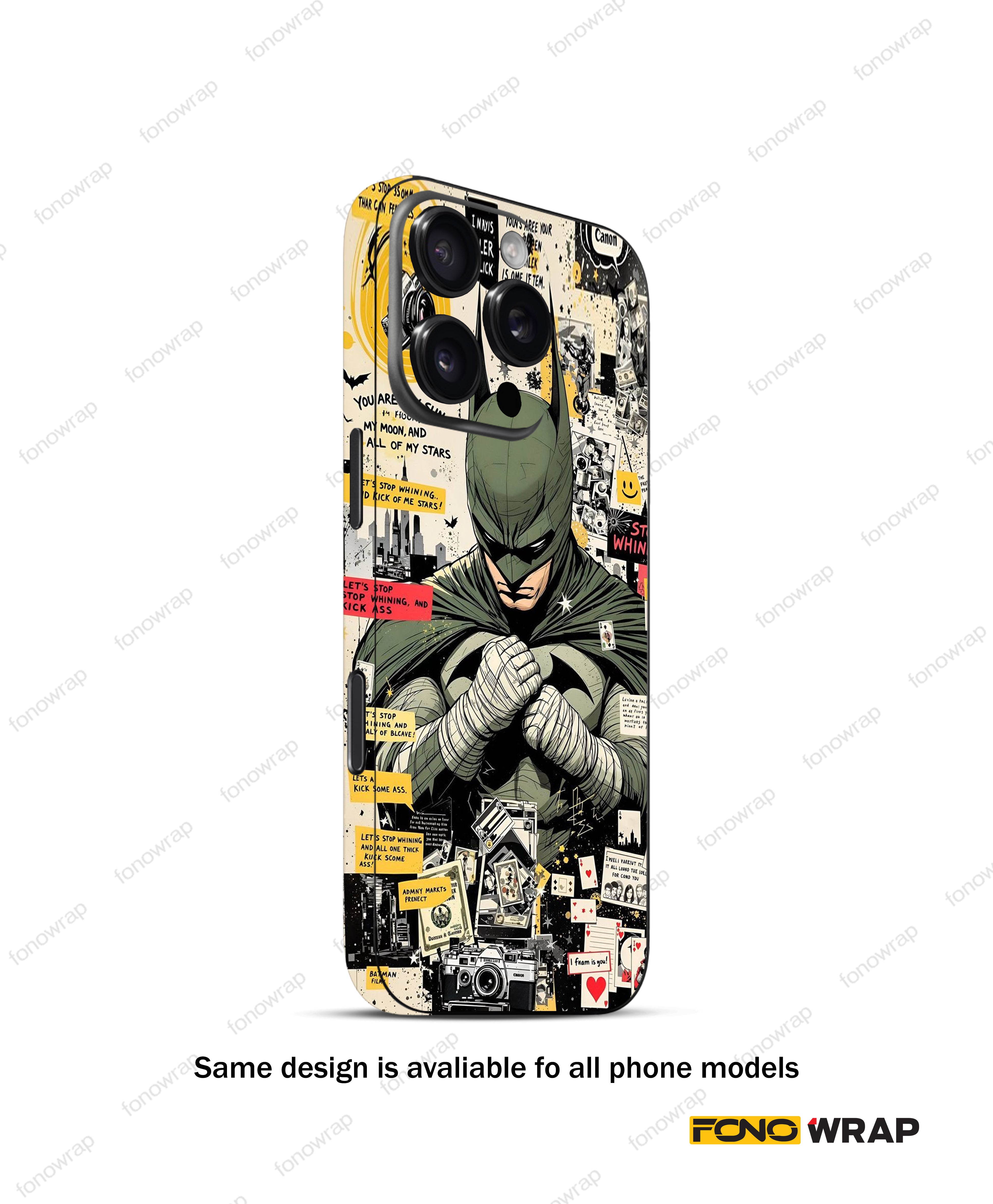 Batman 3D Embossed Mobile Skin