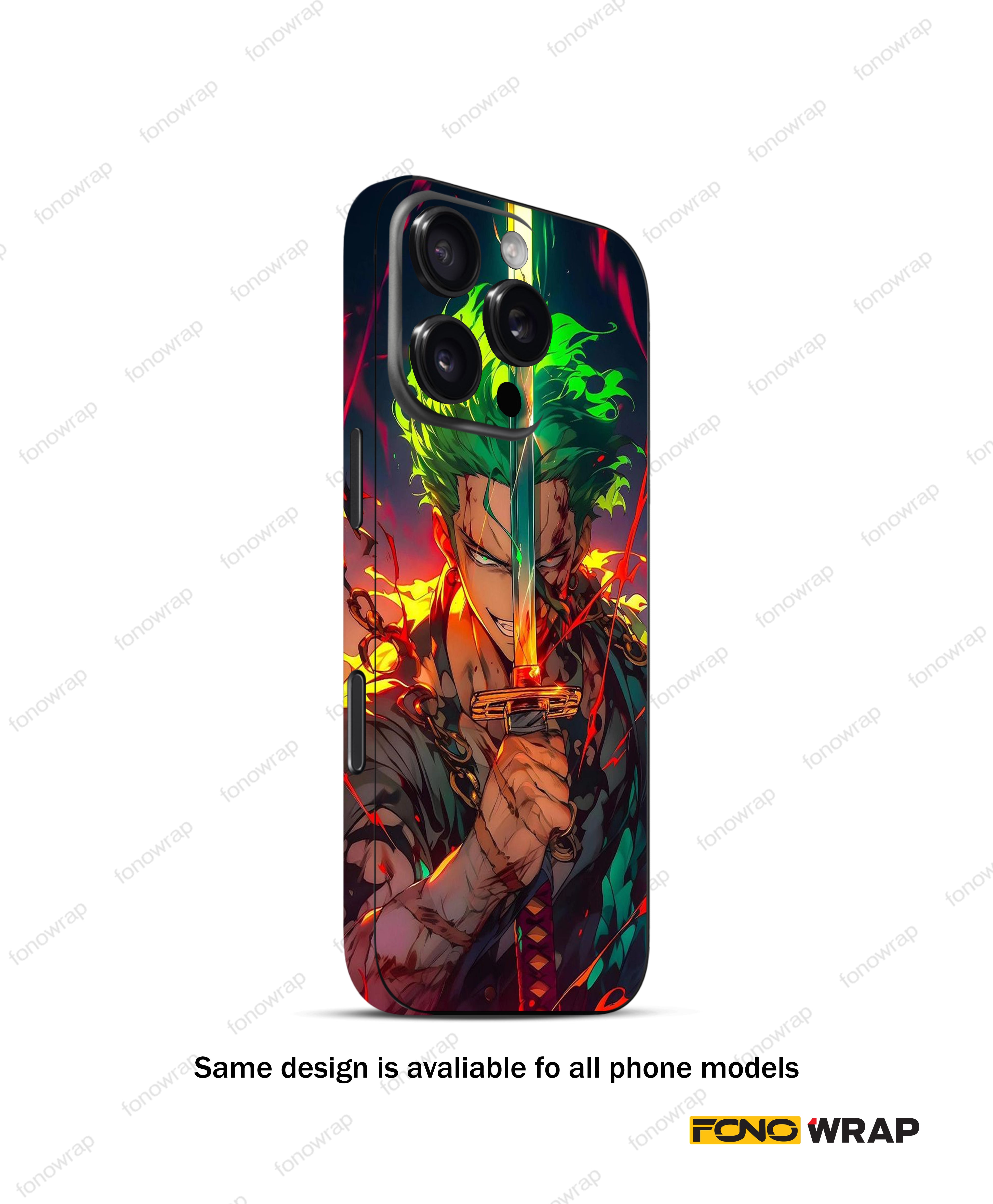 Zoro Sword 3D Embossed Mobile Skin