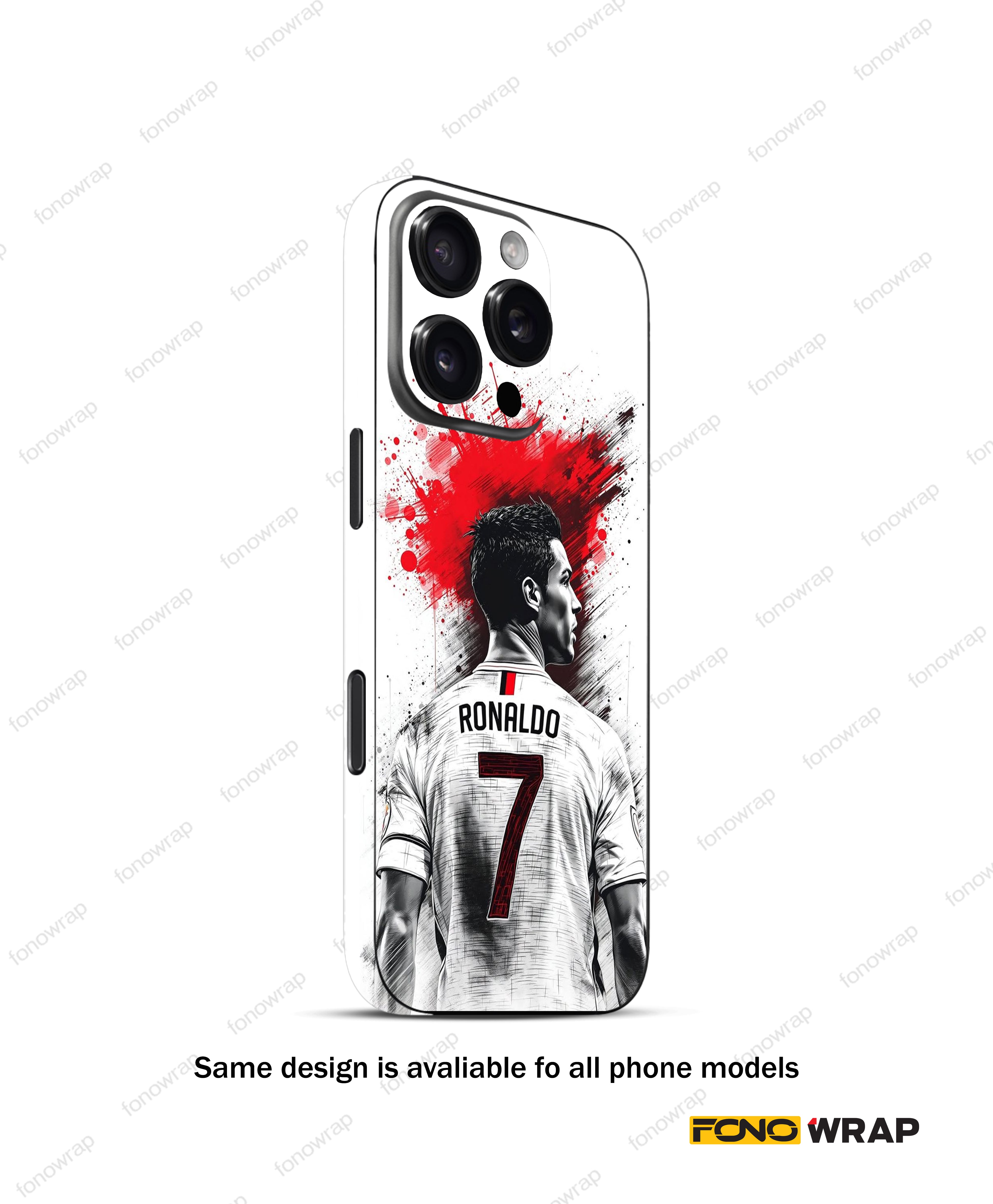 Cristiano 3D Embossed Mobile Skin