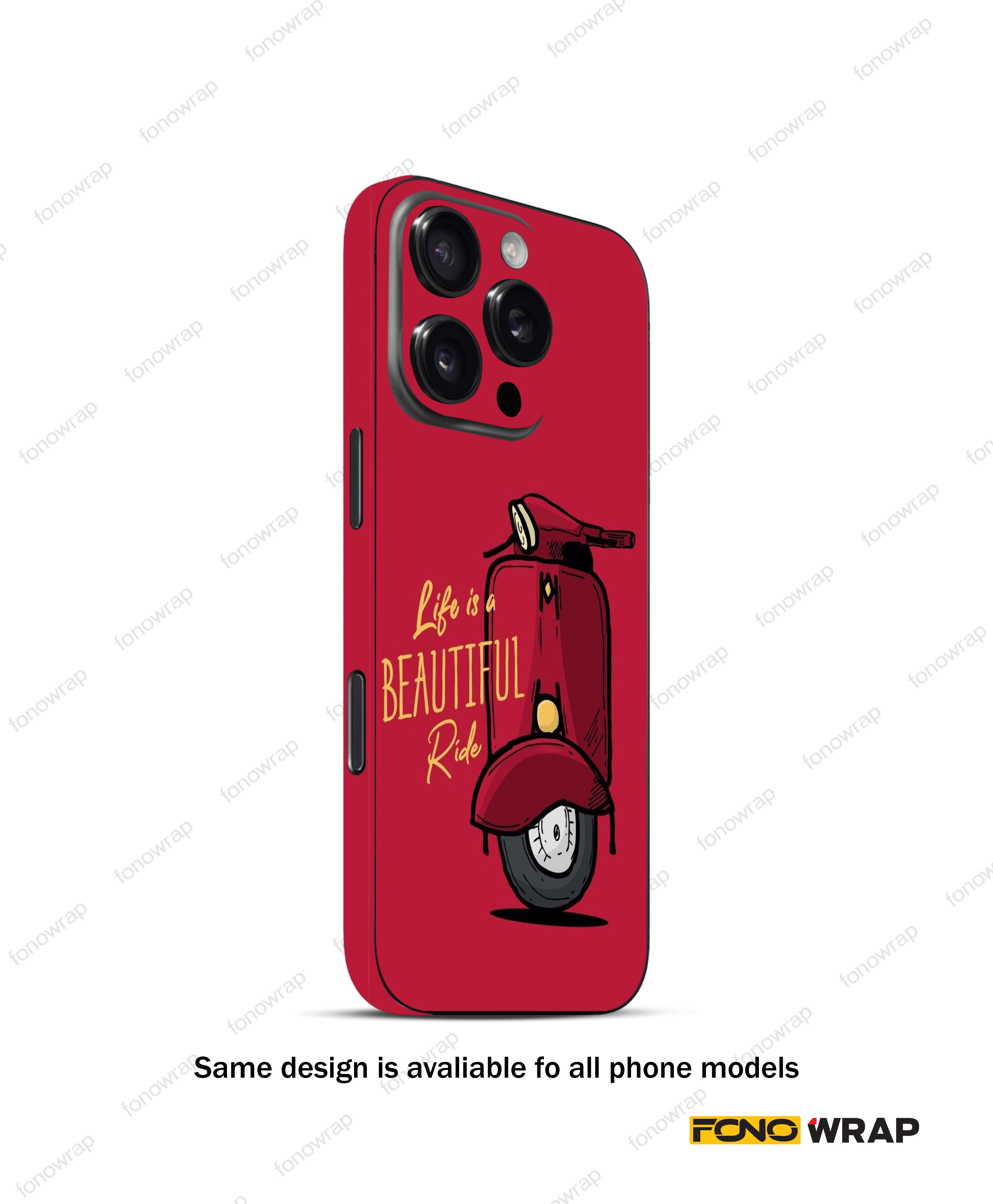 Beautiful Ride  3D Embossed Mobile Skin