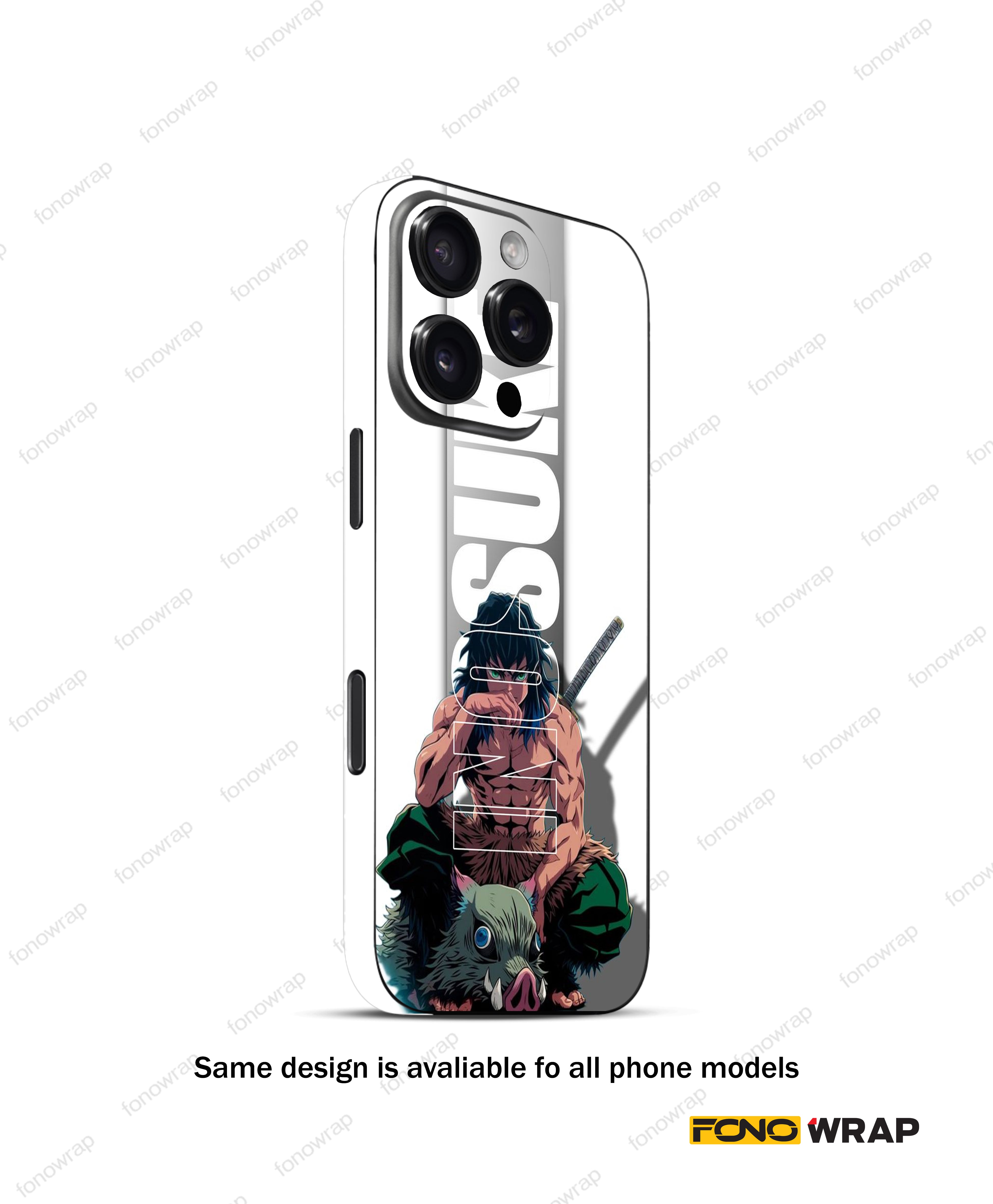 Inosuke Anime  3D Embossed Mobile Skin