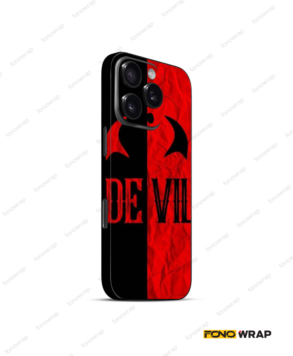 Devil Embossed Mobile Skin