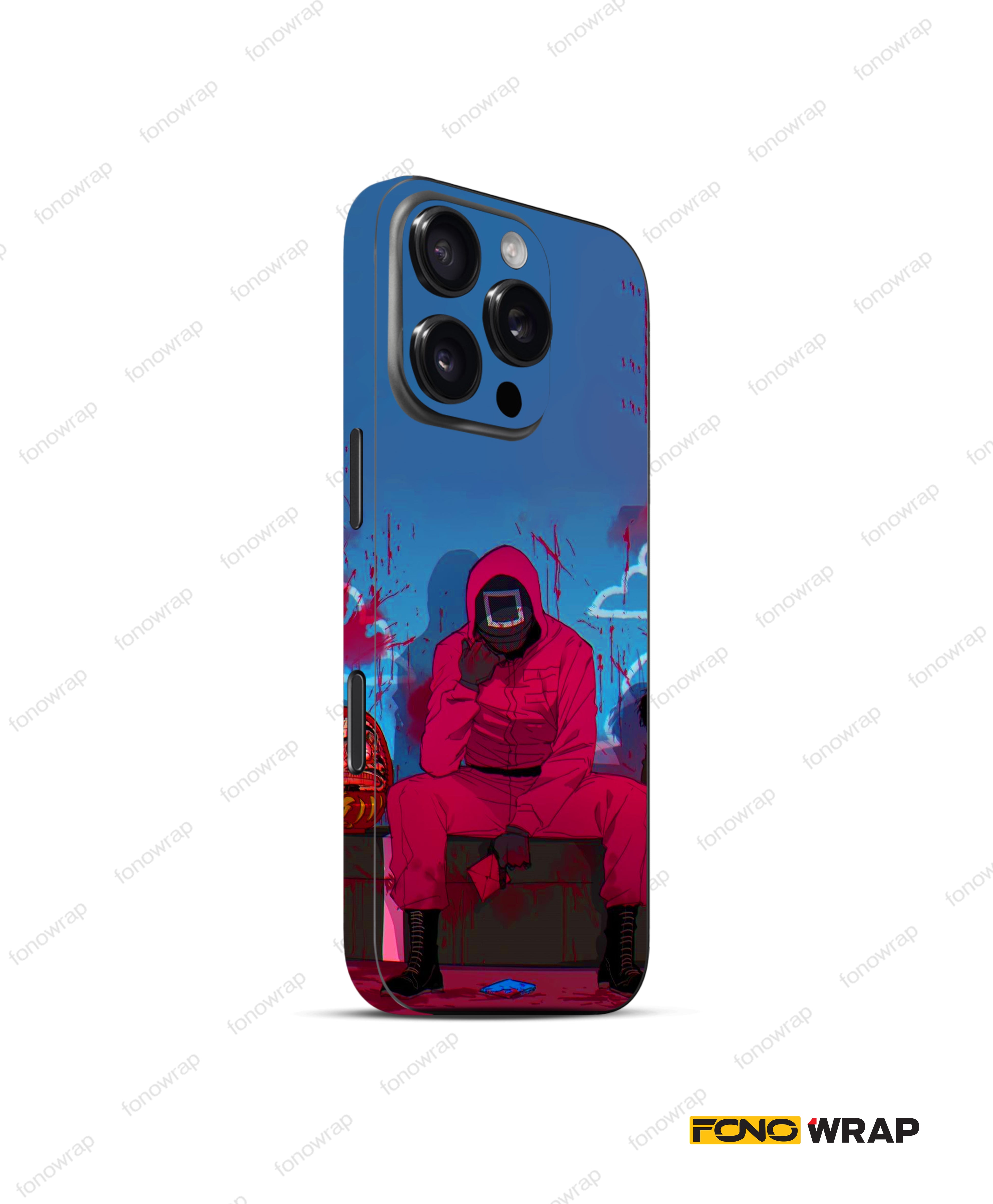 Squid Encounters 3D Embossed Mobile Skin