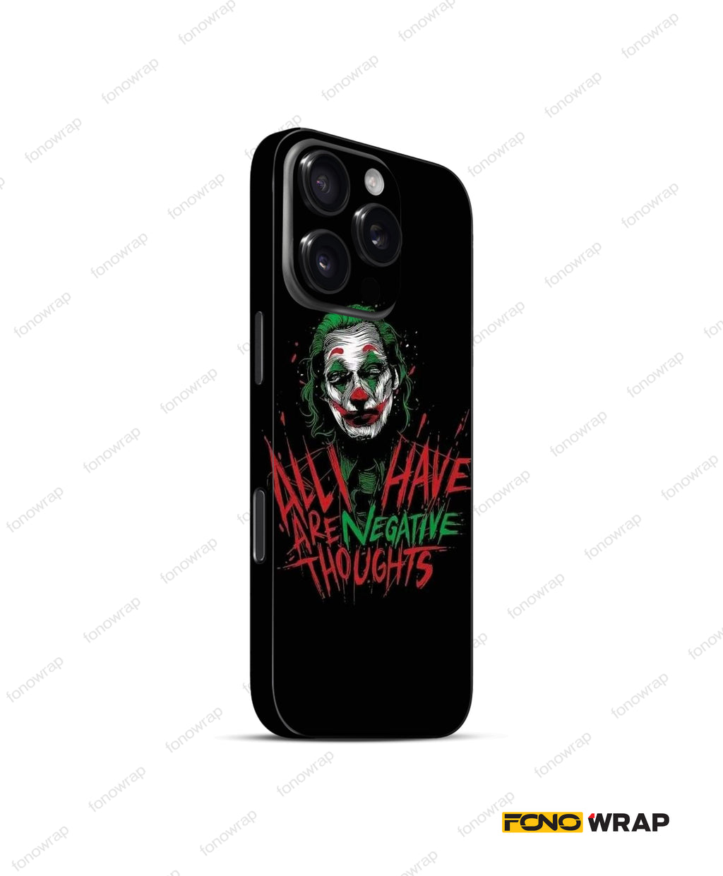 Negative Thoughts Embossed Mobile Skin