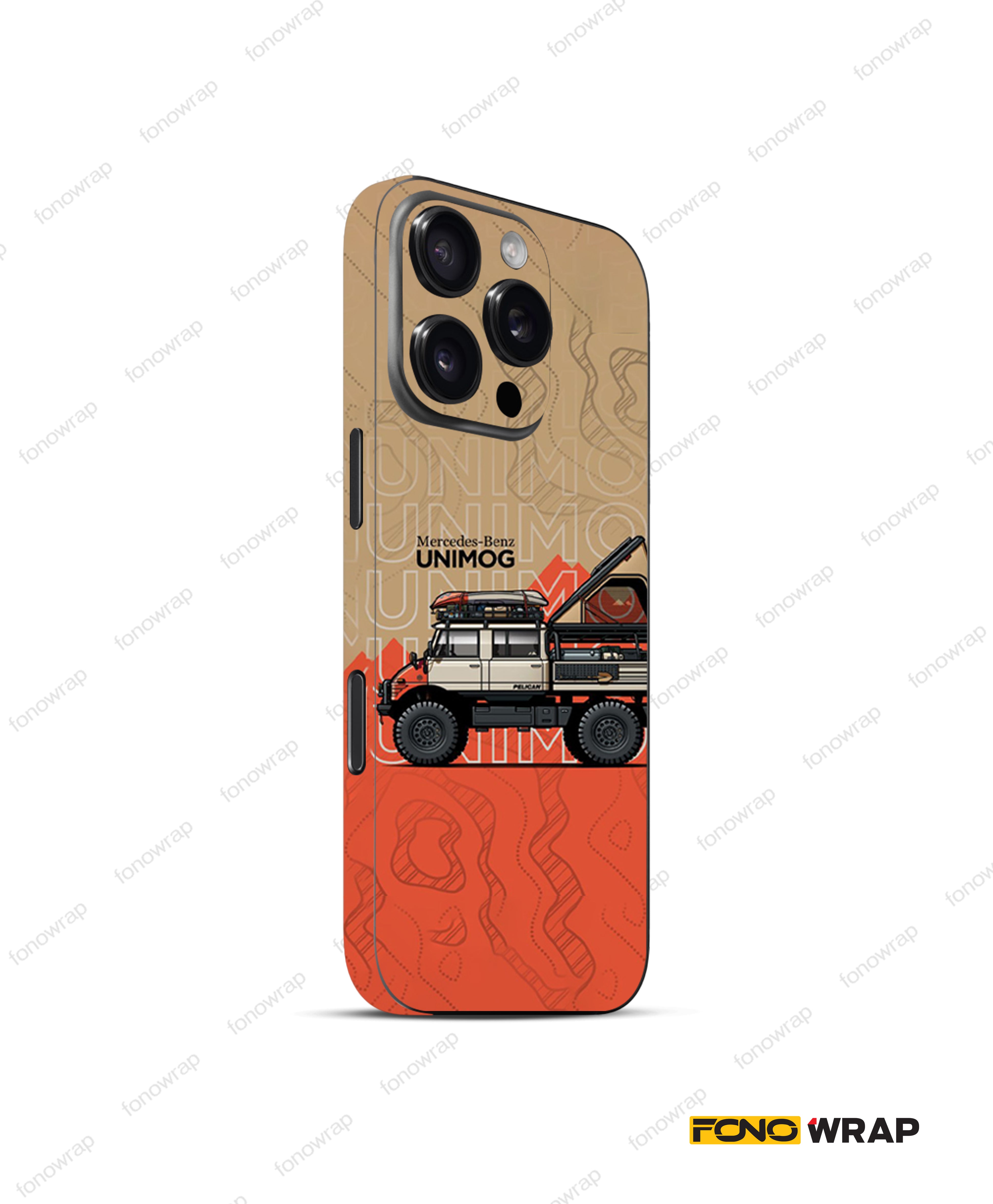 Monster Truck 3D Embossed Mobile Skin
