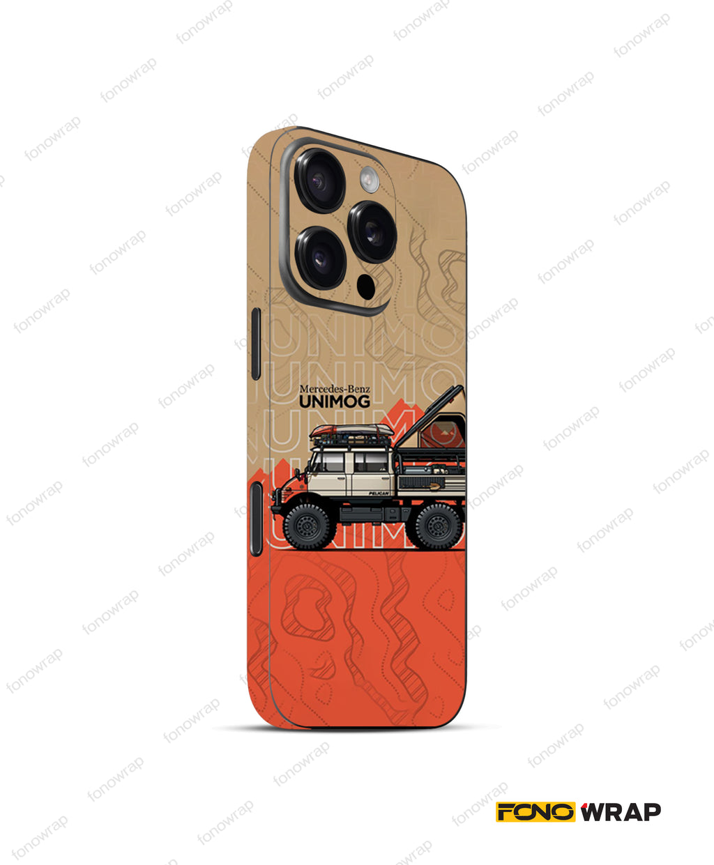 Monster Truck Embossed Mobile Skin