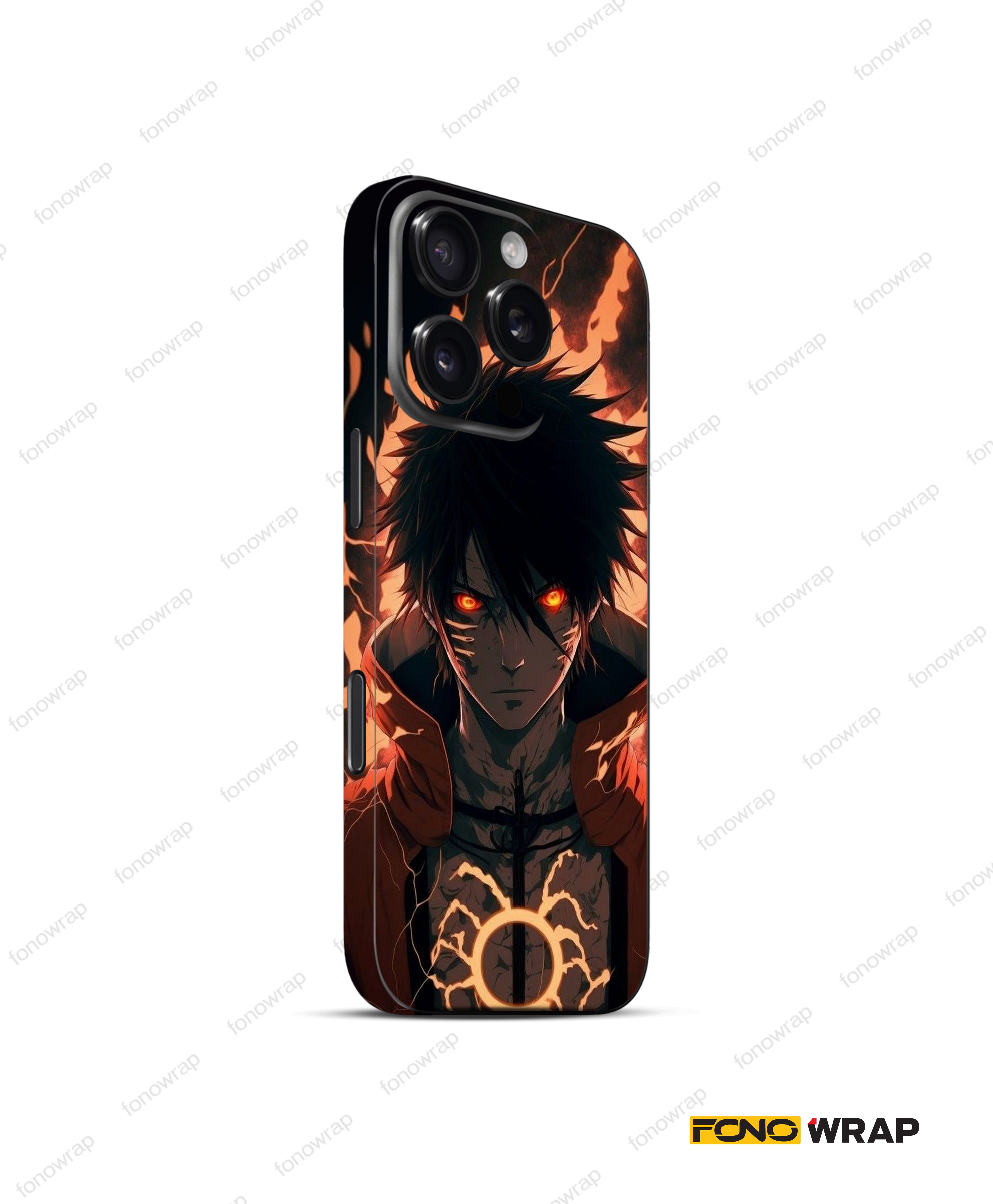 Sasuke Anime 3D Embossed Mobile Skin