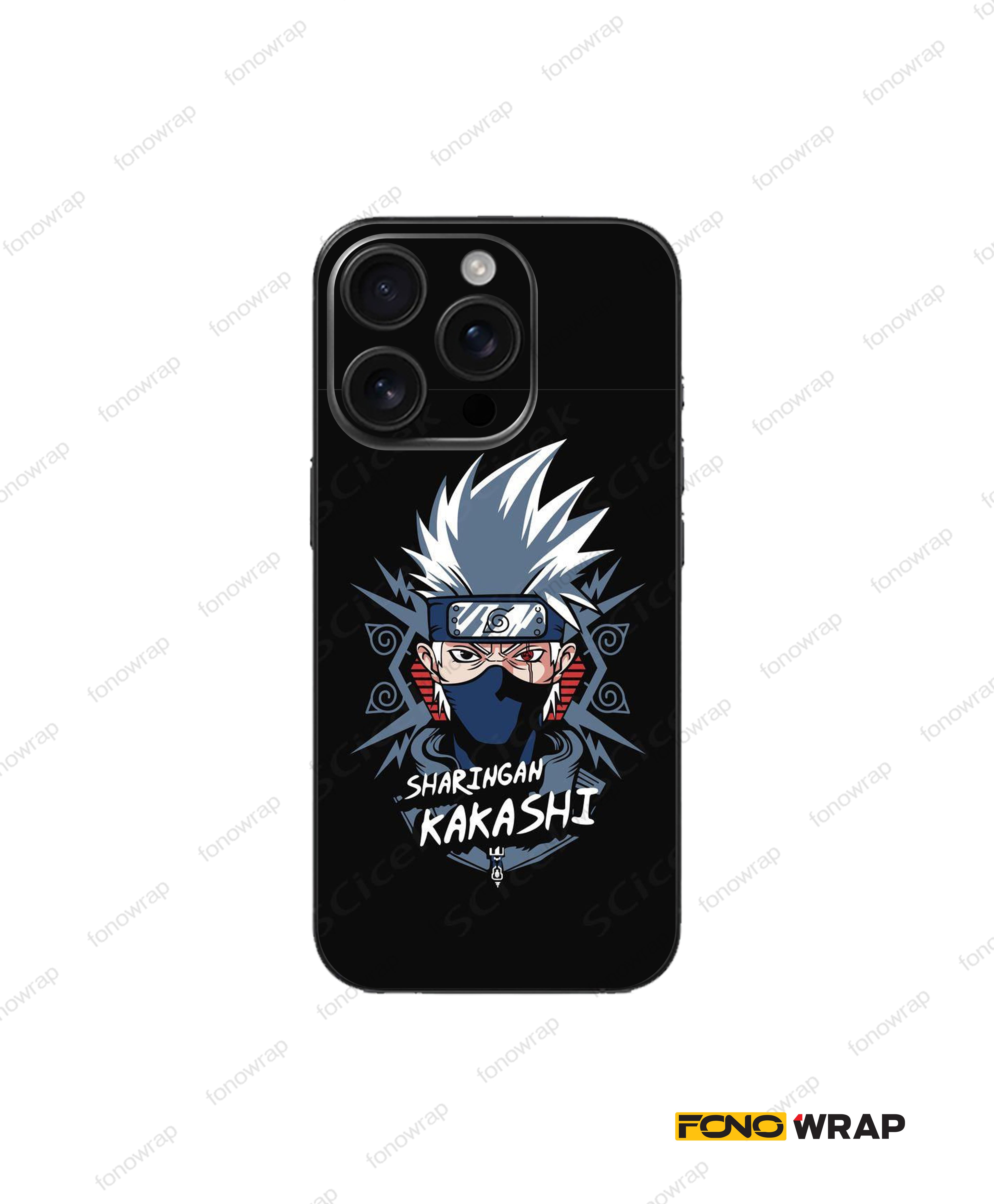 Kakashi Hatake Naruto 3D Embossed Mobile Skin