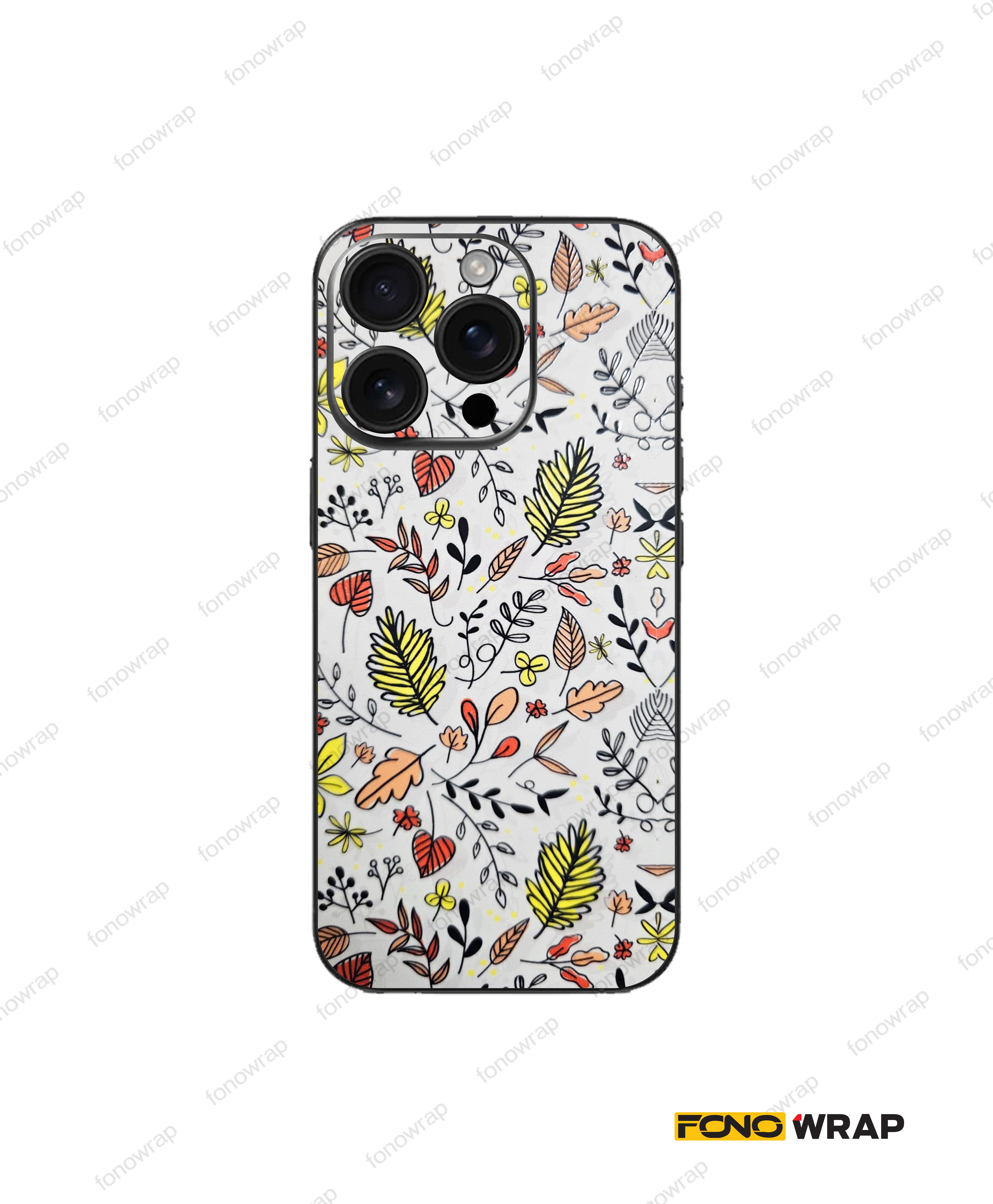 Floral 3D Embossed Mobile Skin