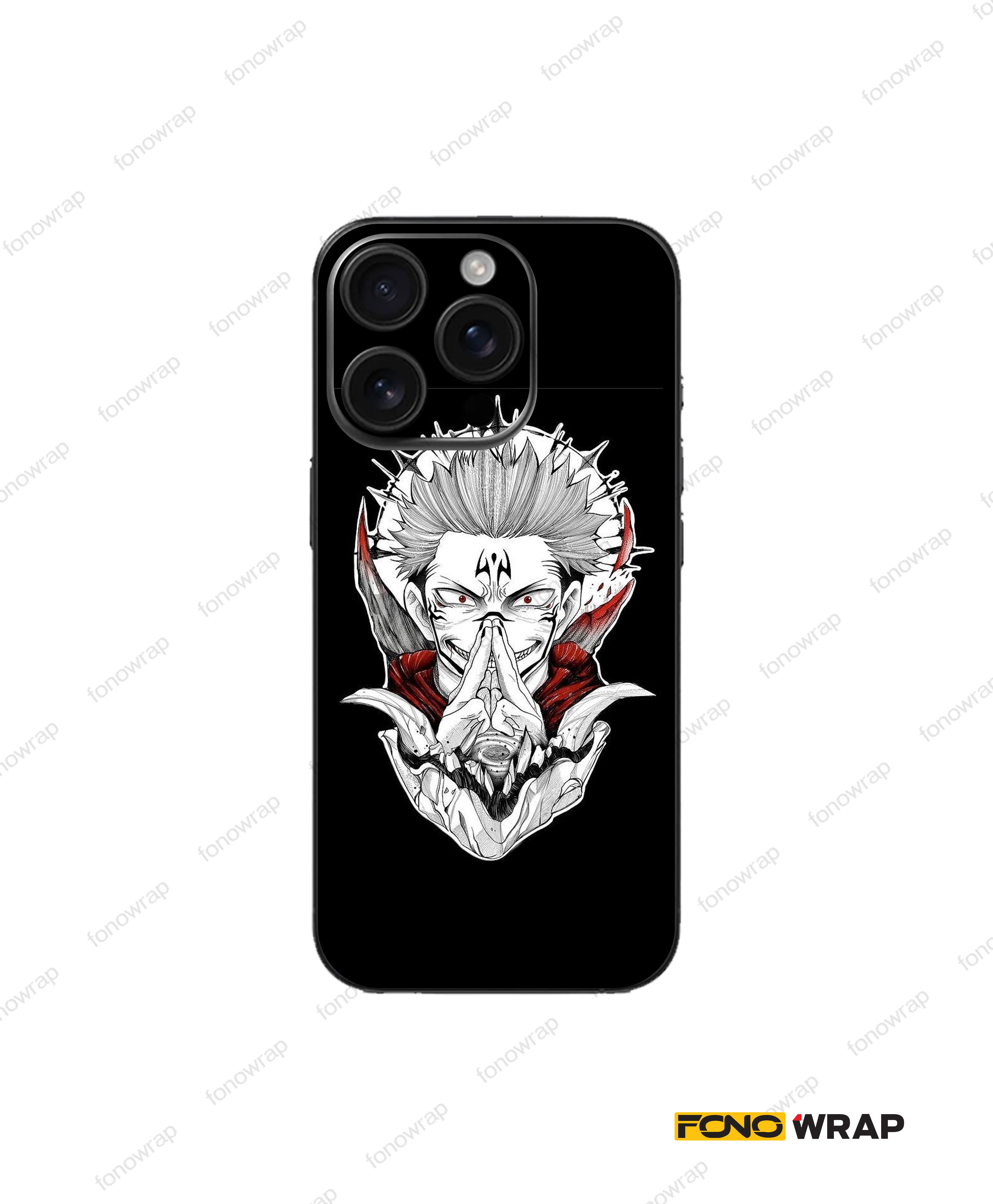 Sukuna 3D Embossed Mobile Skin