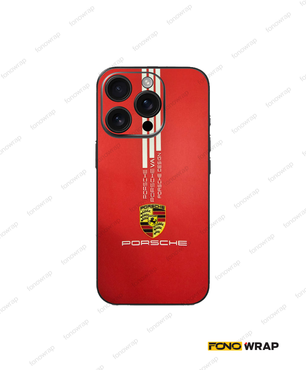 Stuttgart Red Embossed Mobile Skin