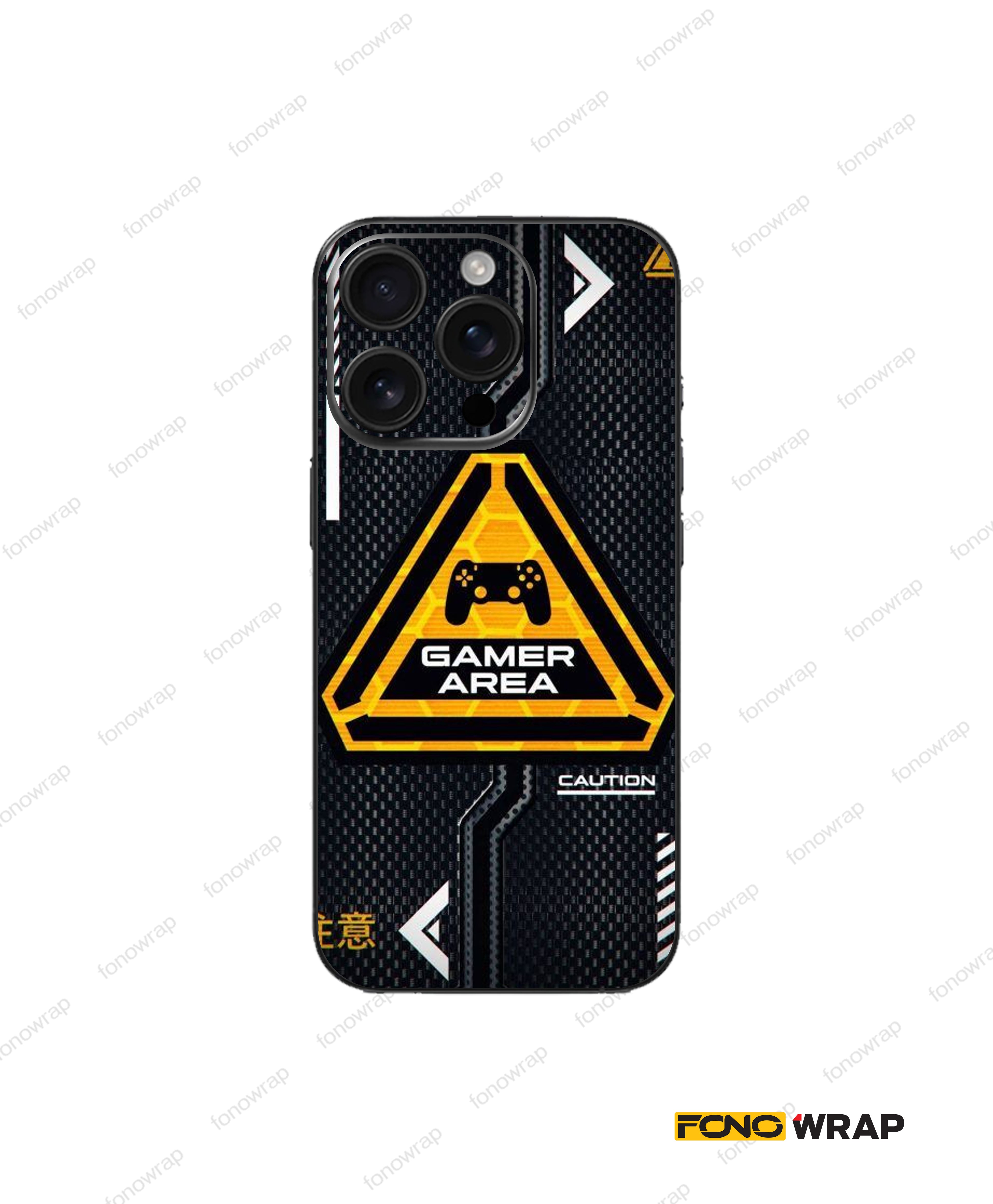 Gamer Area 3D Embossed Mobile Skin