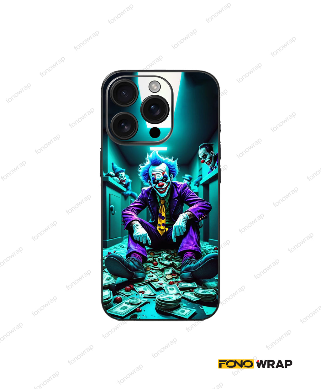 Violet Trickster Embossed Mobile Skin