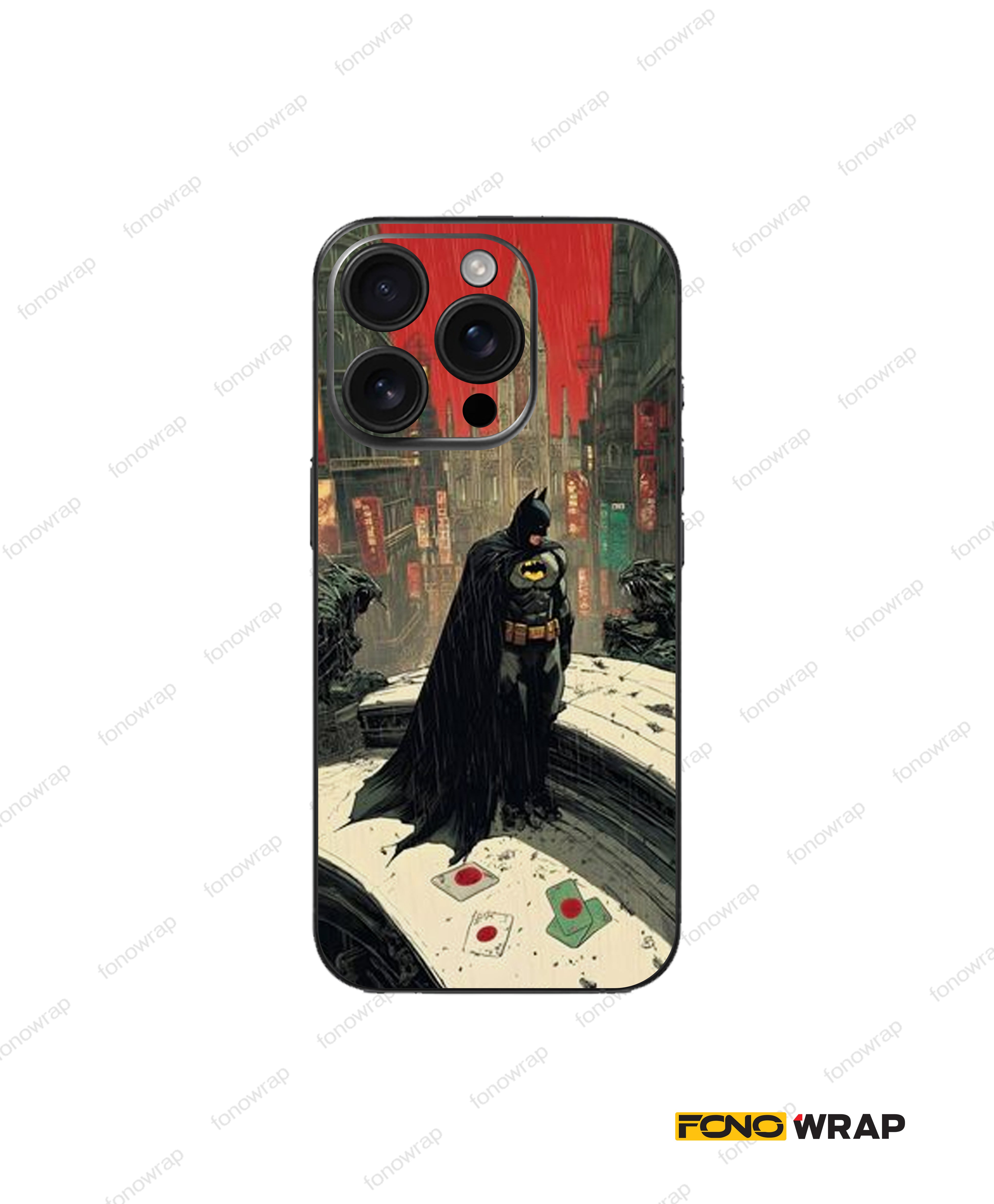 Gotham Bat 3D Embossed Mobile Skin