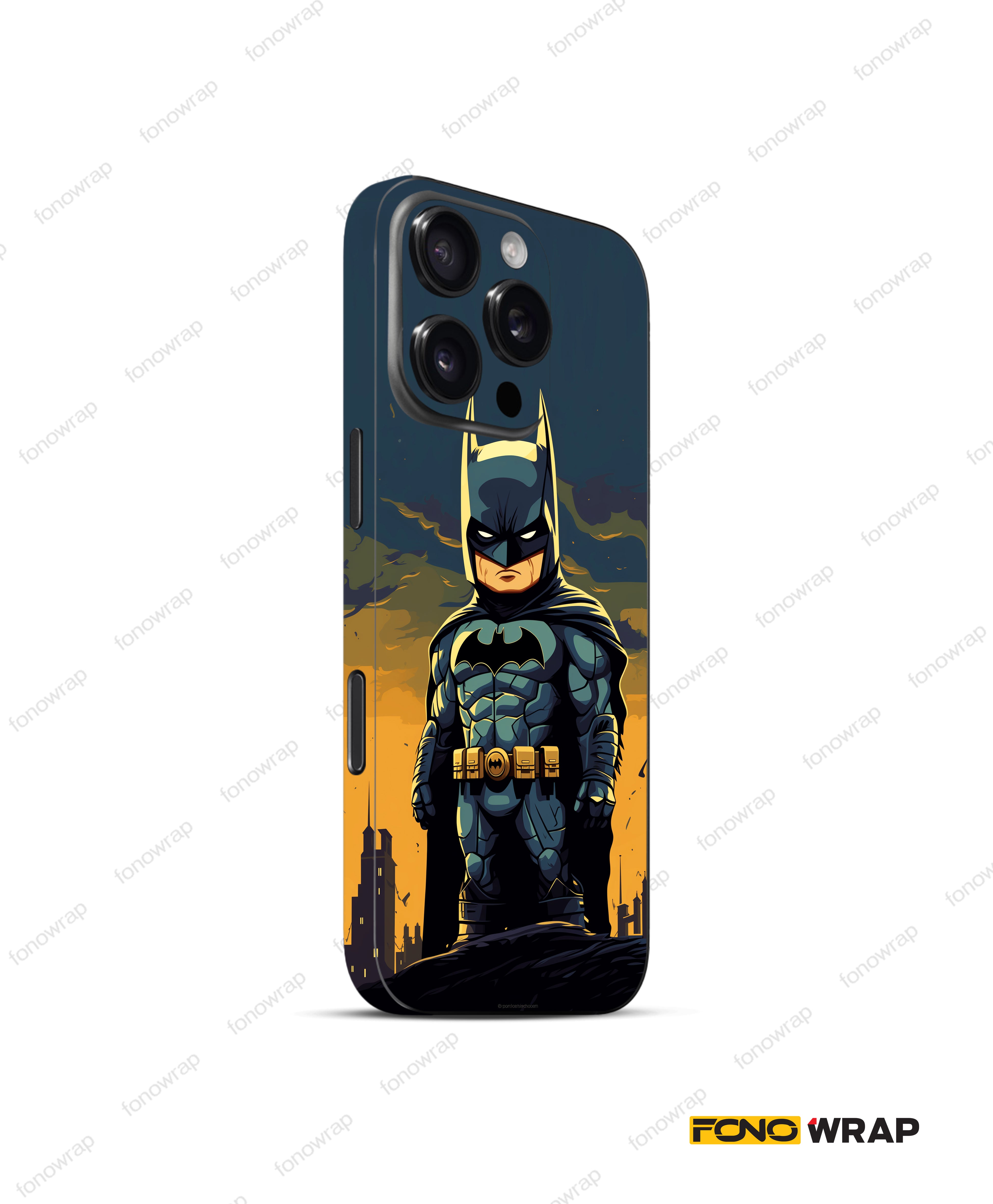 The Comic Batman 3D Embossed Mobile Skin