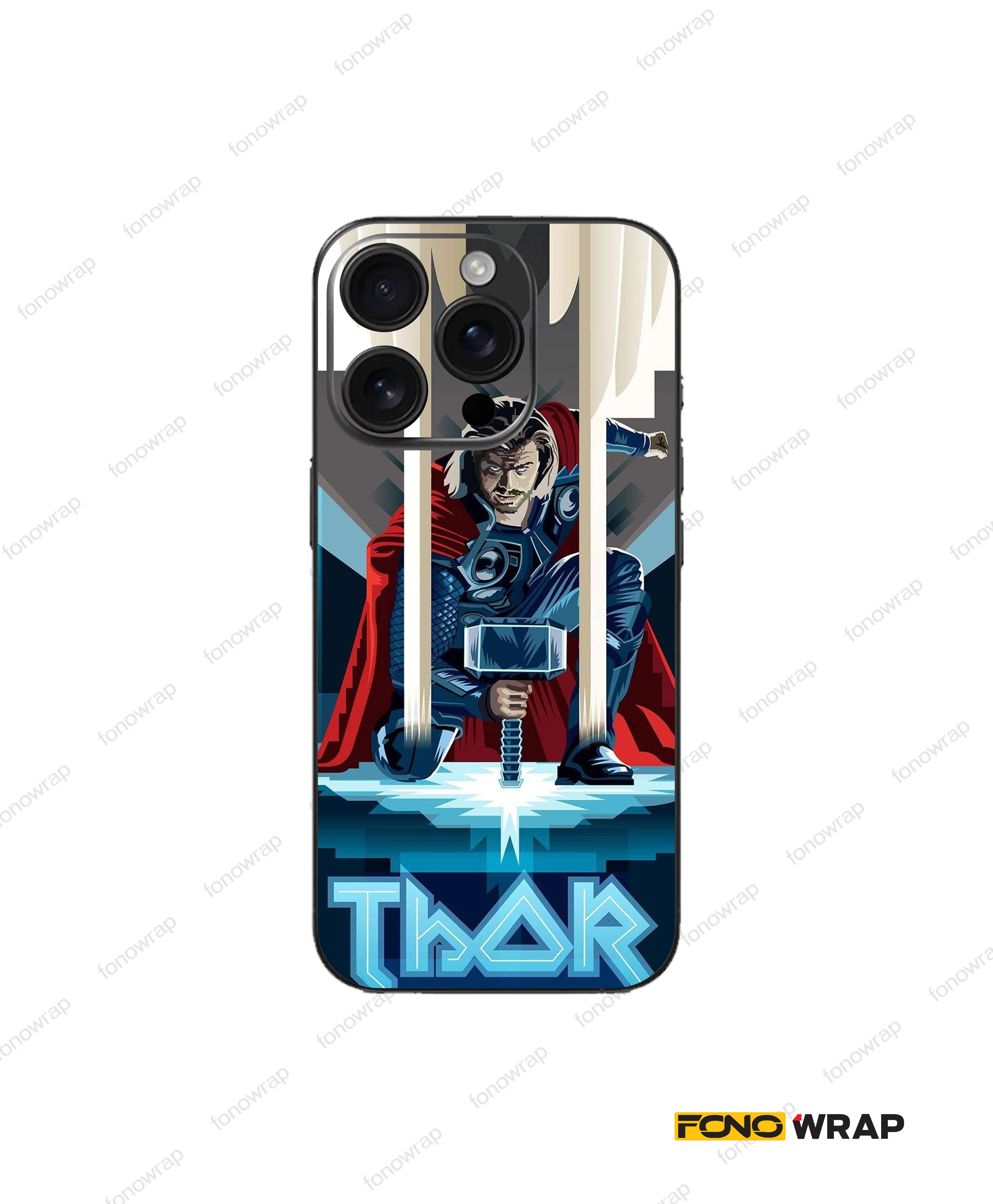 Thor 3D Embossed Mobile Skin