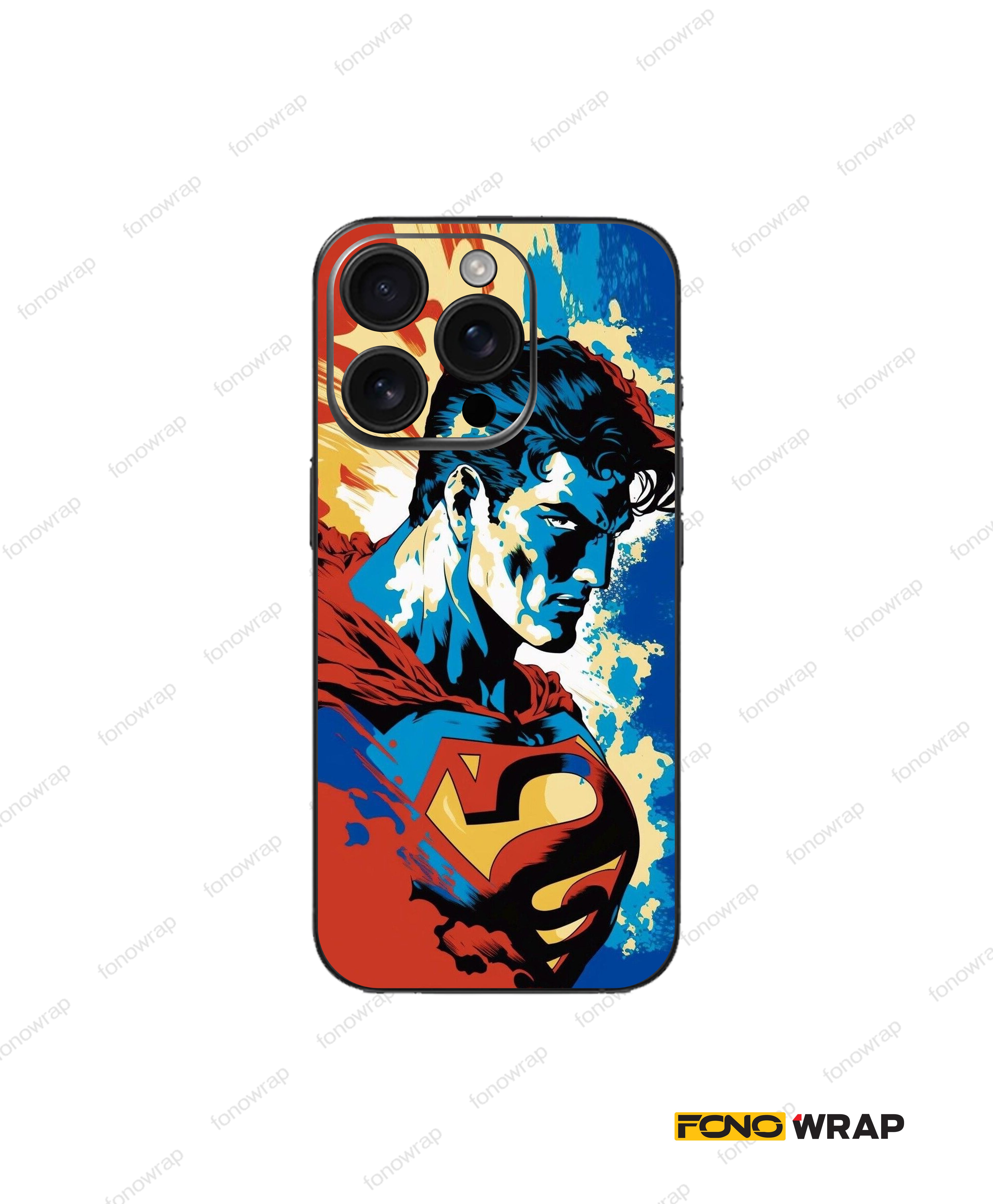 Superman 3D Embossed Mobile Skin
