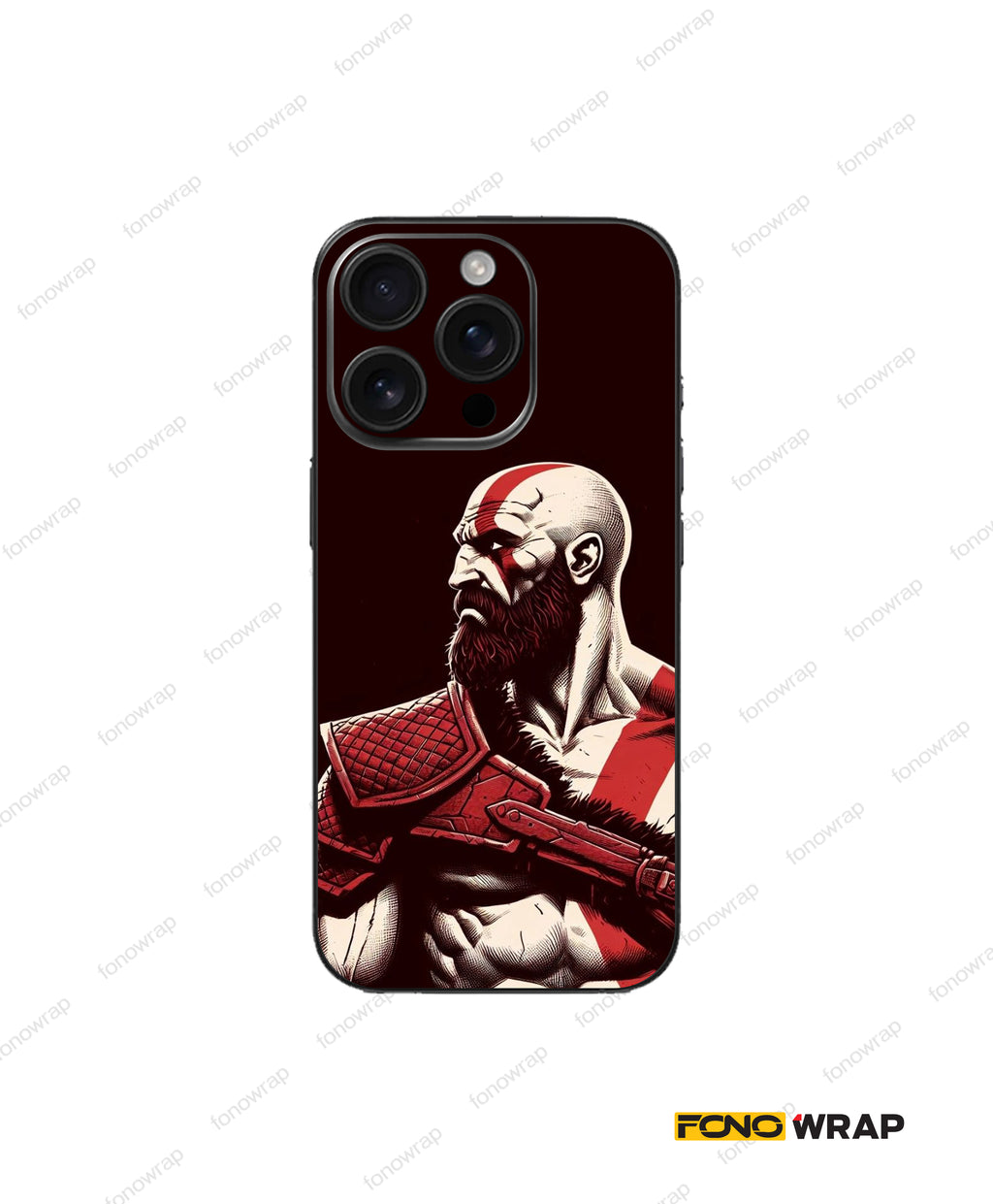 Kratos Embossed Mobile Skin