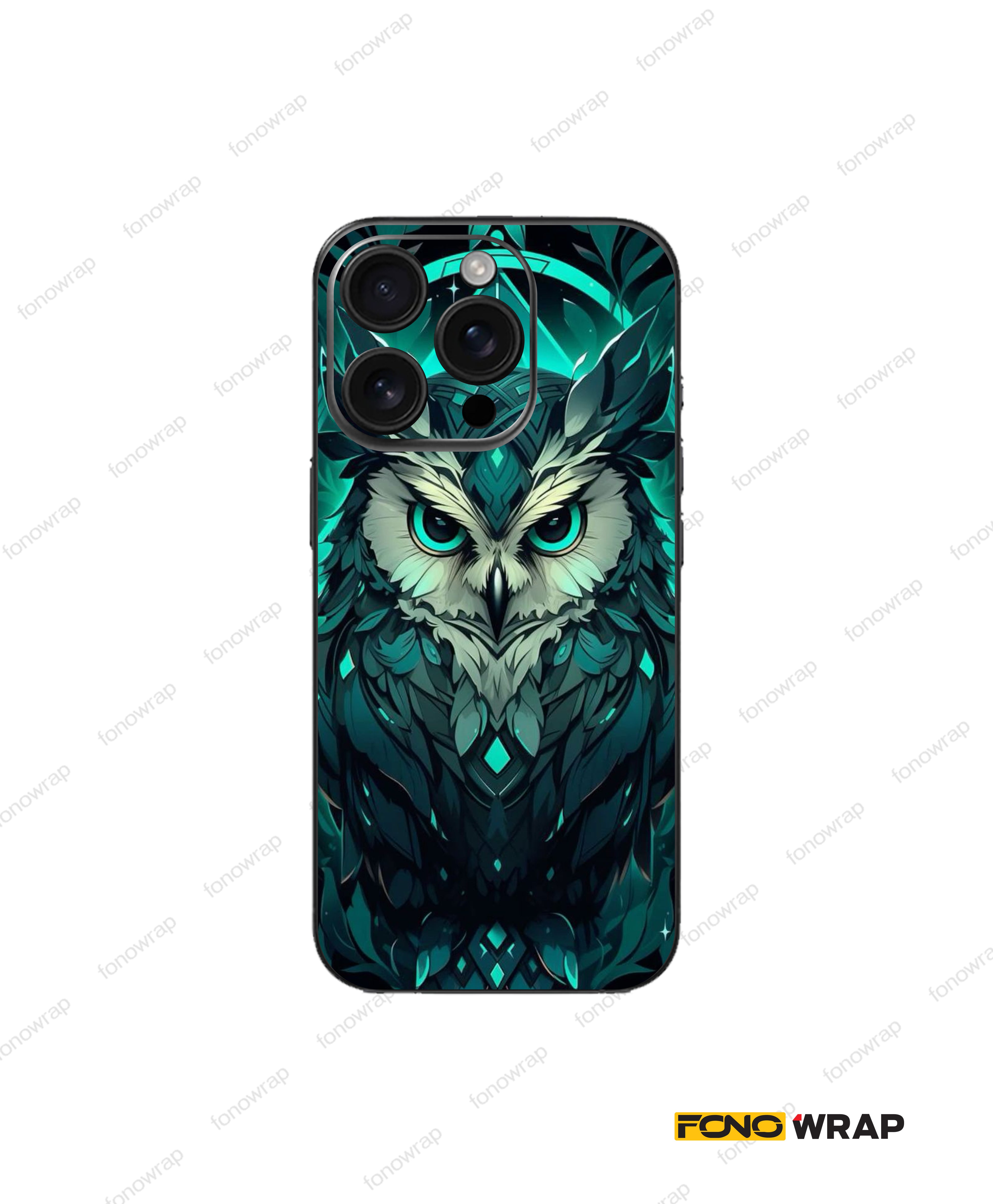 Mystical Owl 3D Embossed Mobile Skin