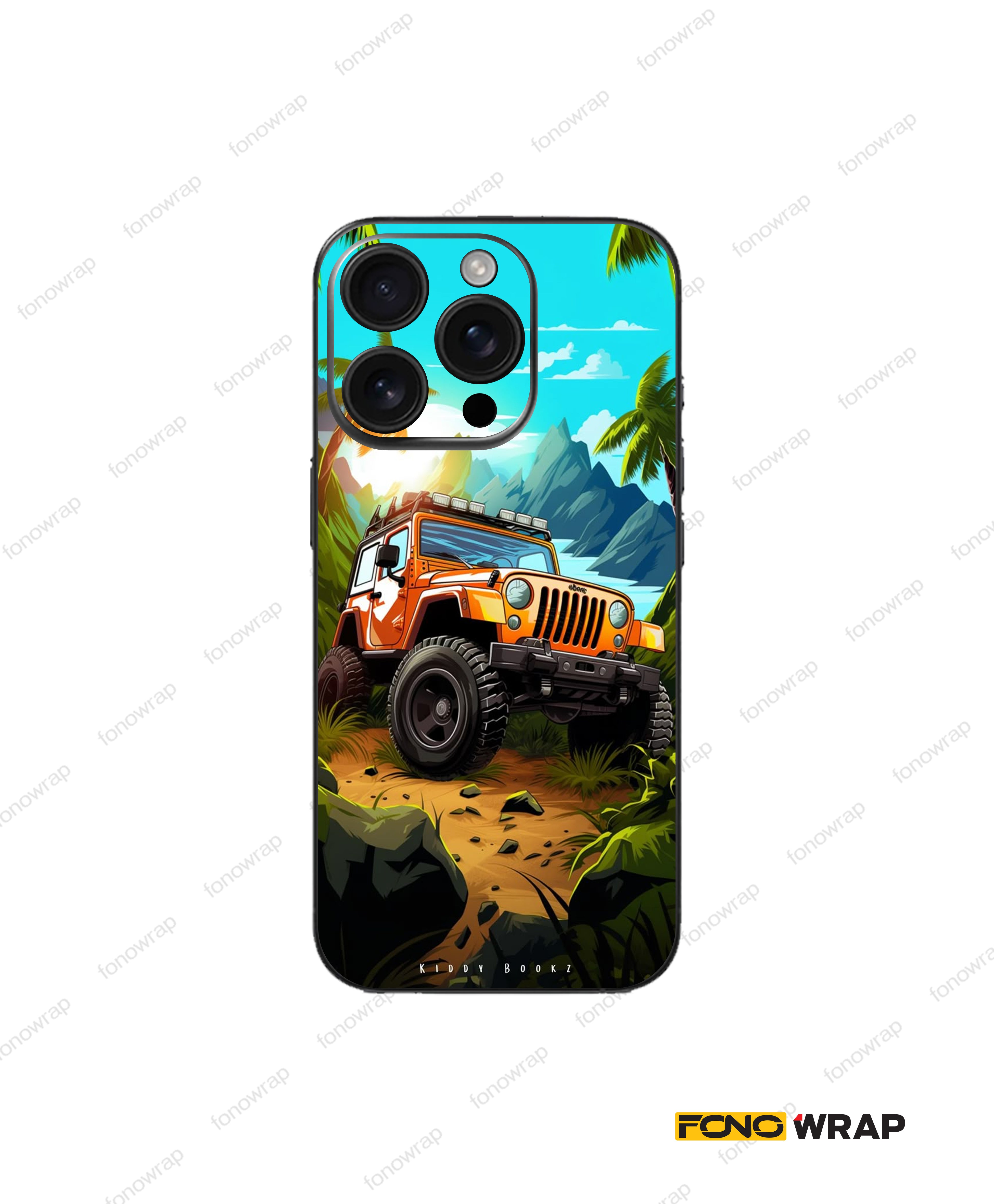 Jeep 4x4 3D Embossed Mobile Skin