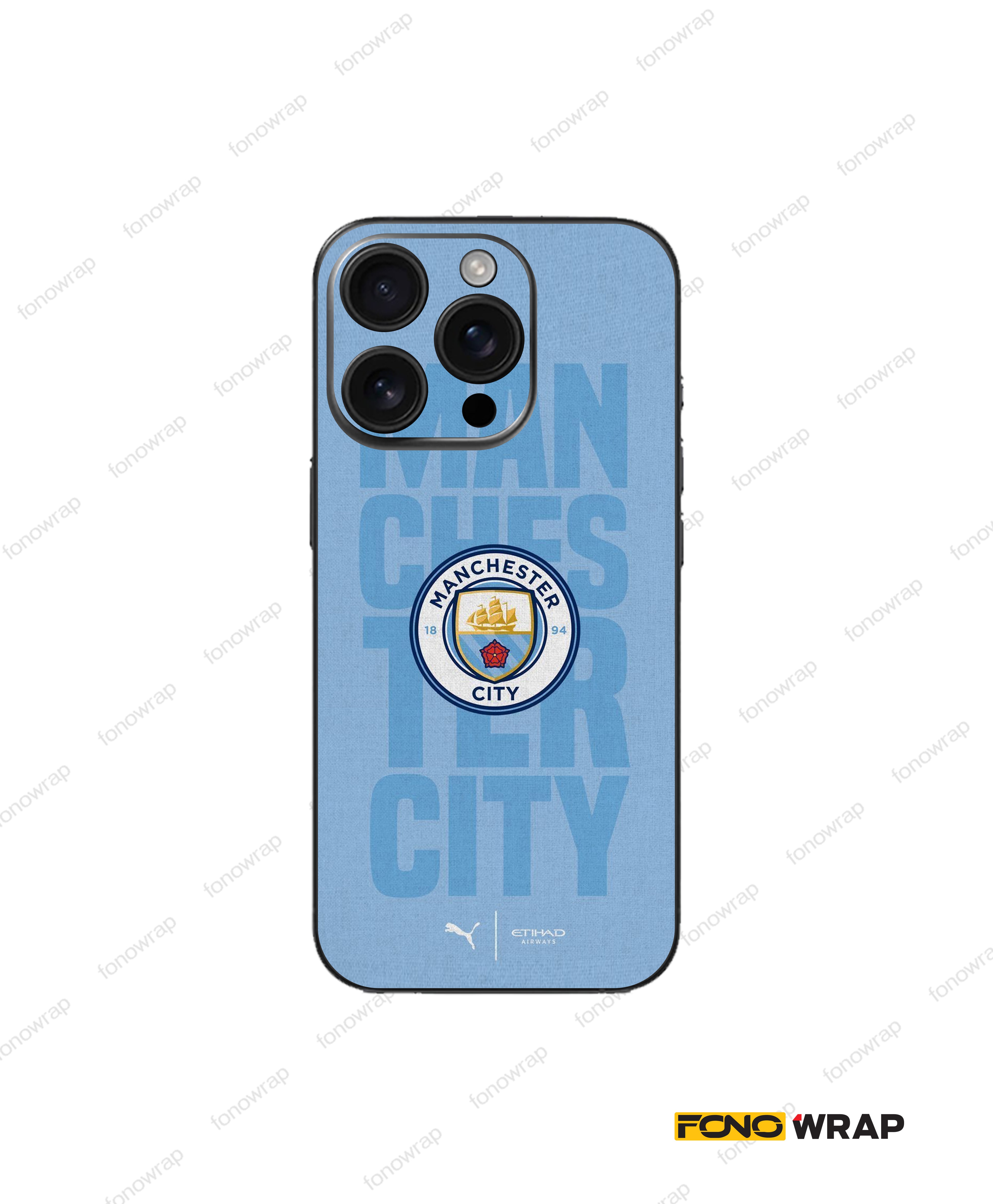 Man City 3D Embossed Mobile Skin