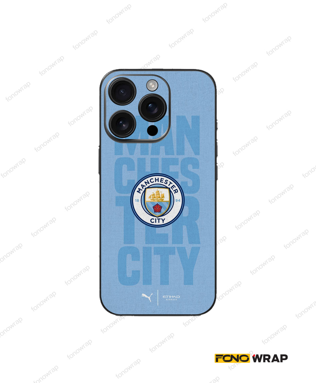 Man City Embossed Mobile Skin