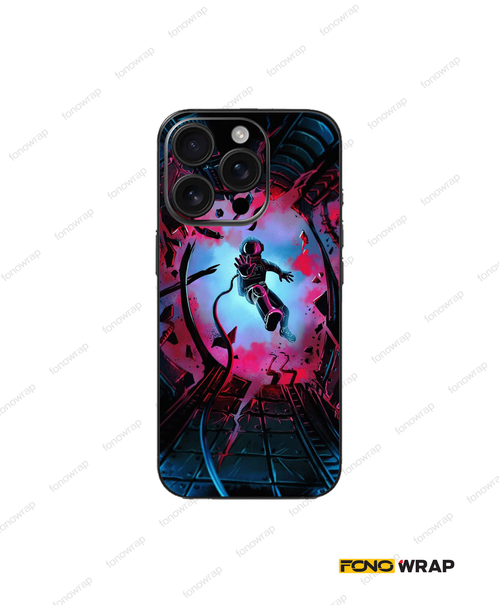 Lost Astronaut Embossed Mobile Skin