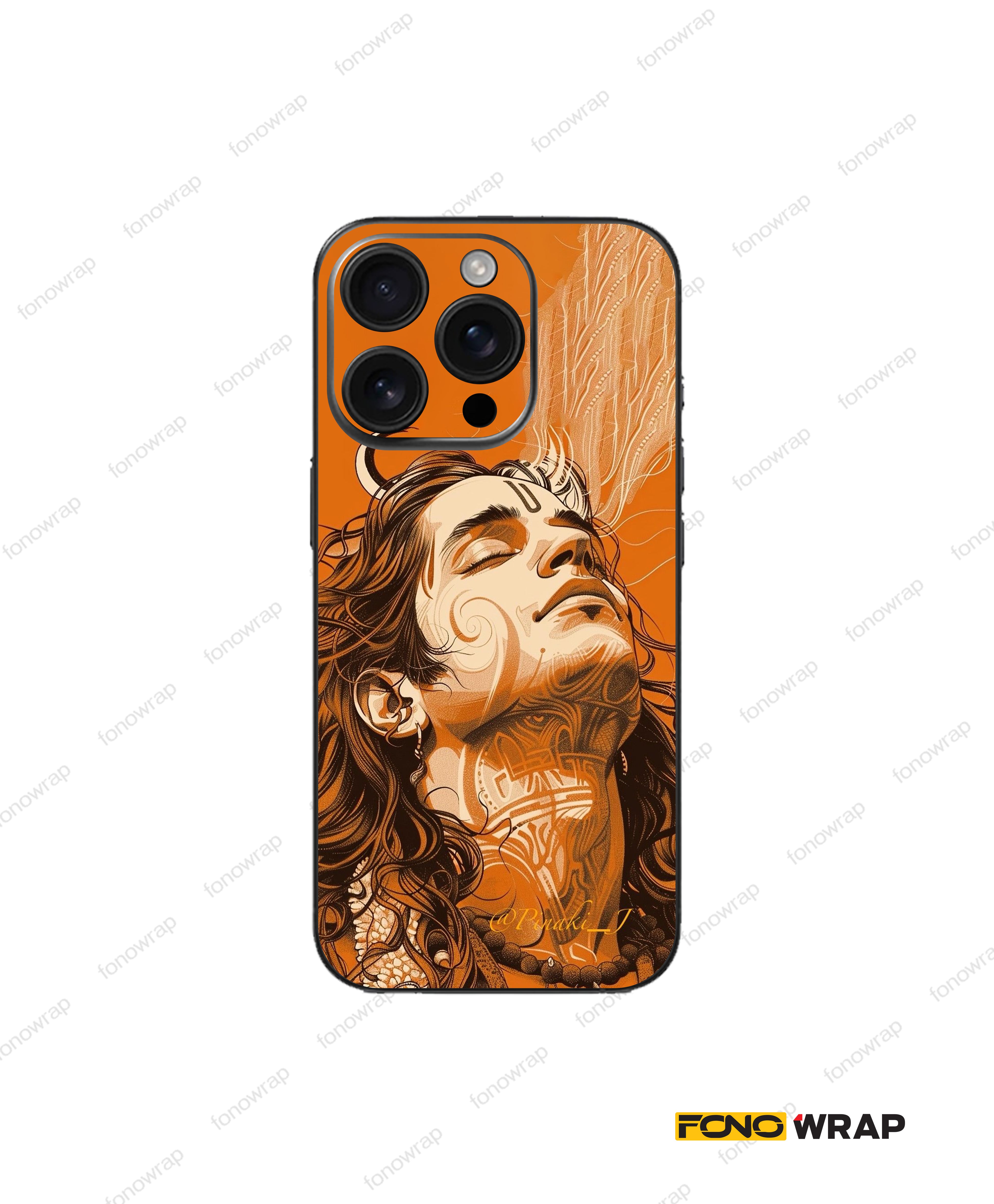 Omkareshwar 3D Embossed Mobile Skin