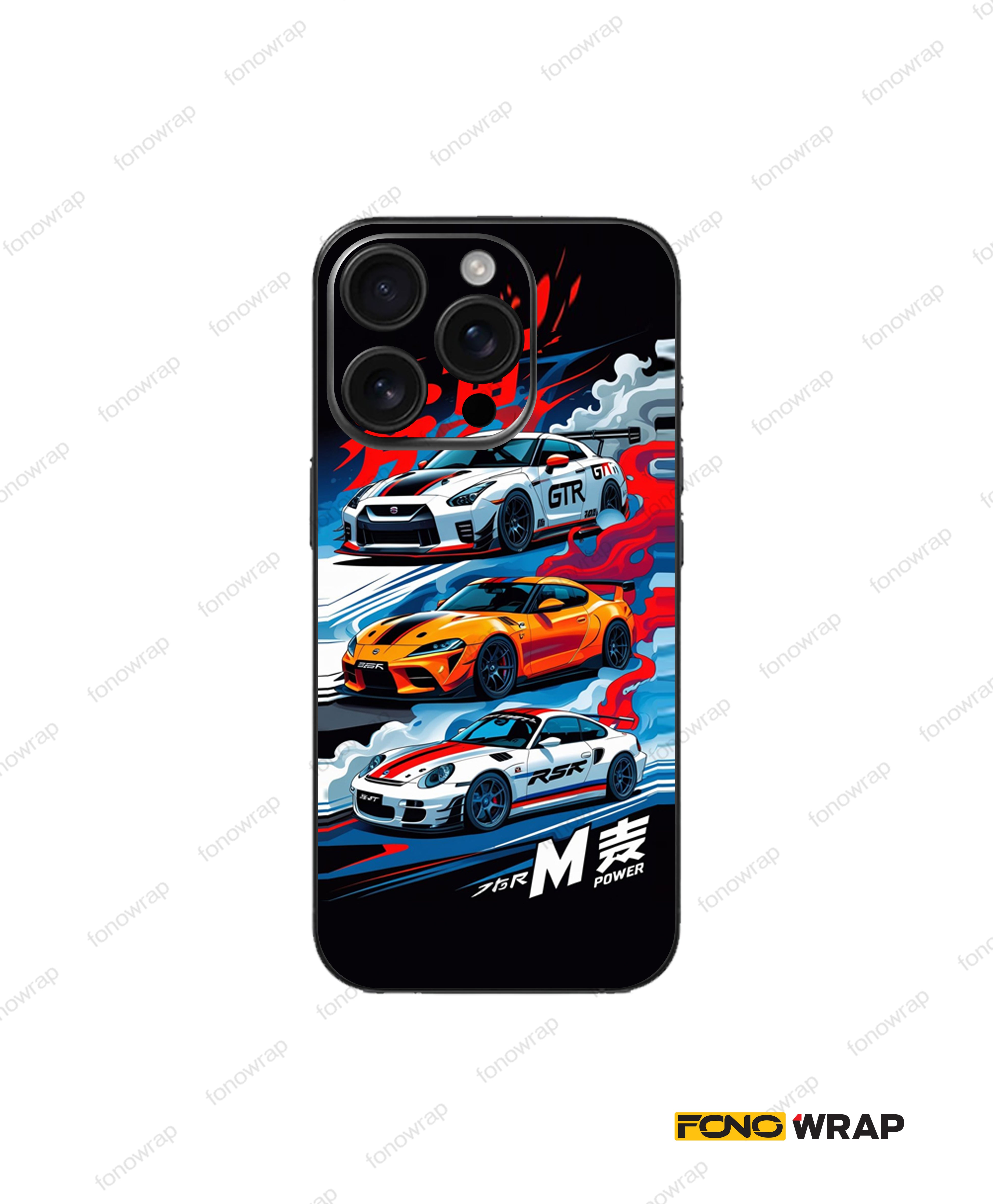 Thunder Tri 3D Embossed Mobile Skin