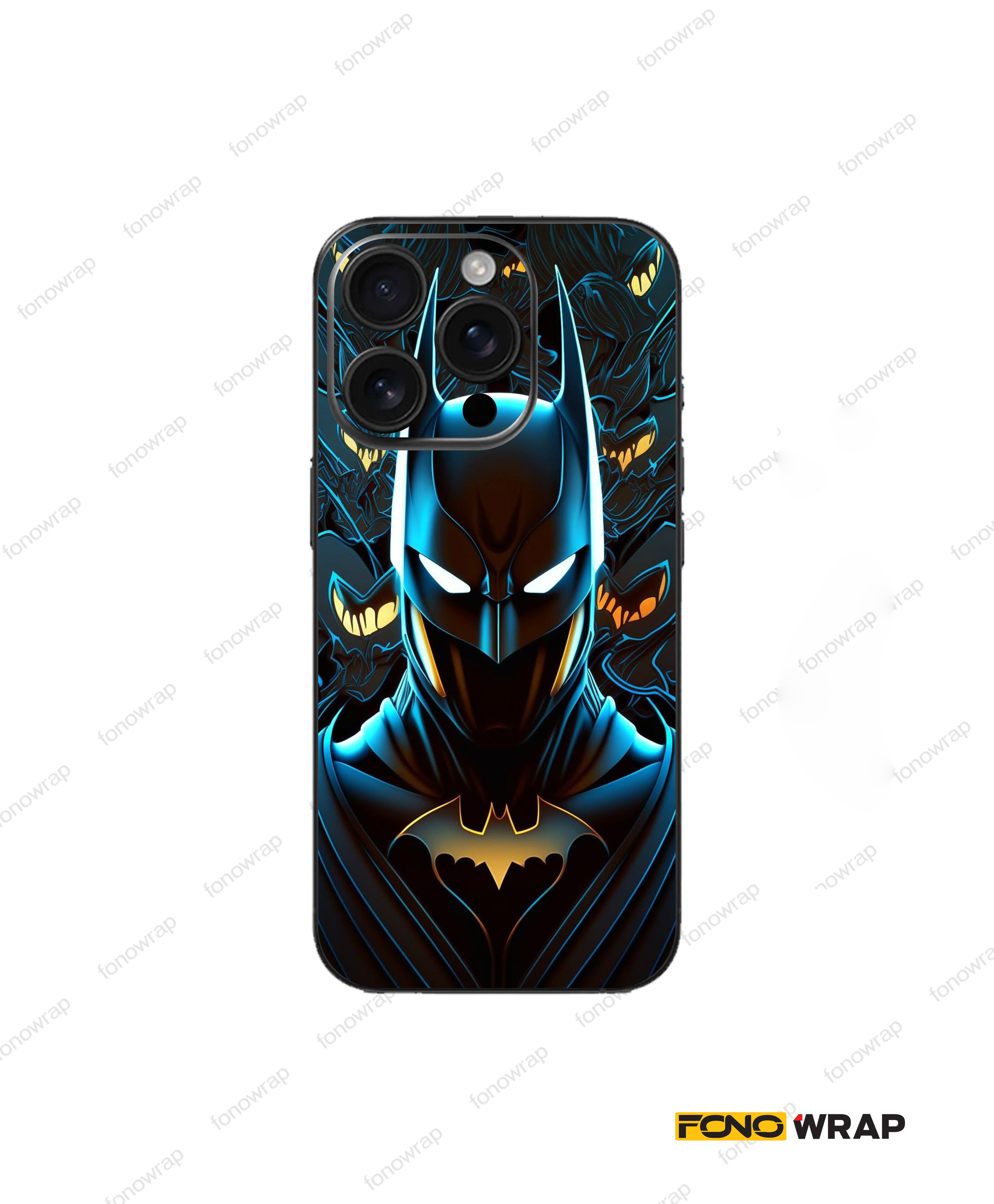 Black Justice 3D Embossed Mobile Skin