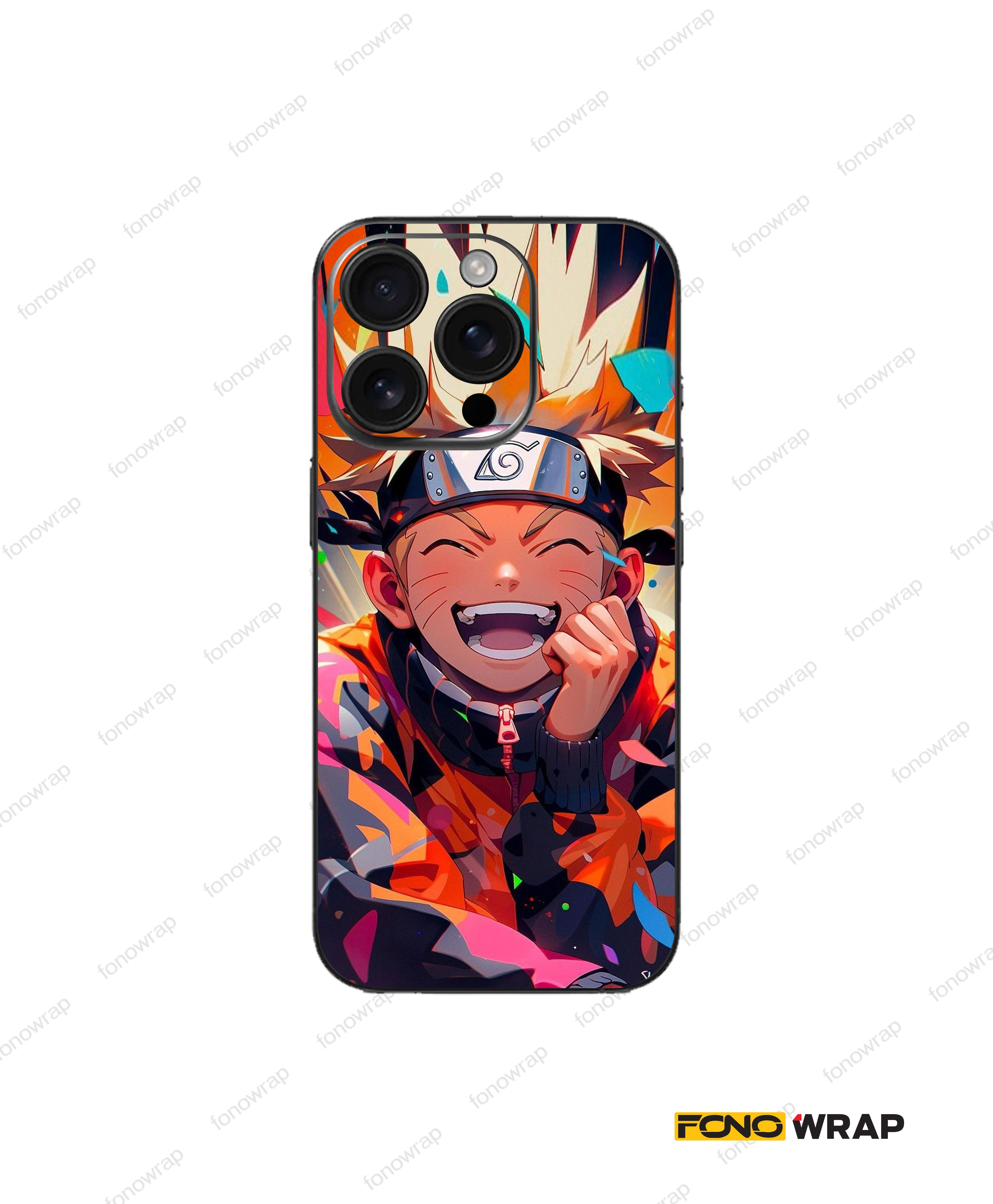 Orange Hokage 3D Embossed Mobile Skin