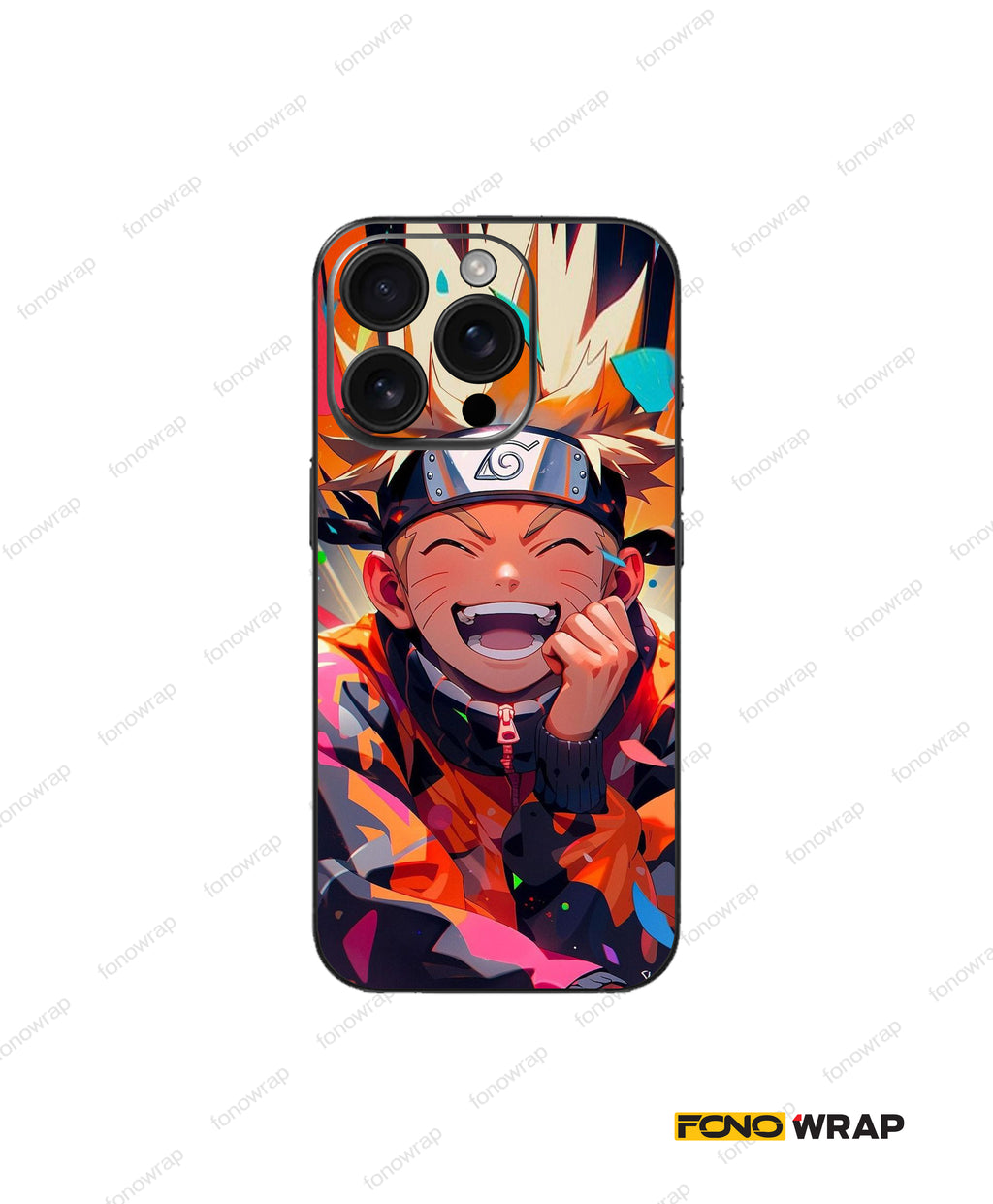 Orange Hokage Embossed Mobile Skin