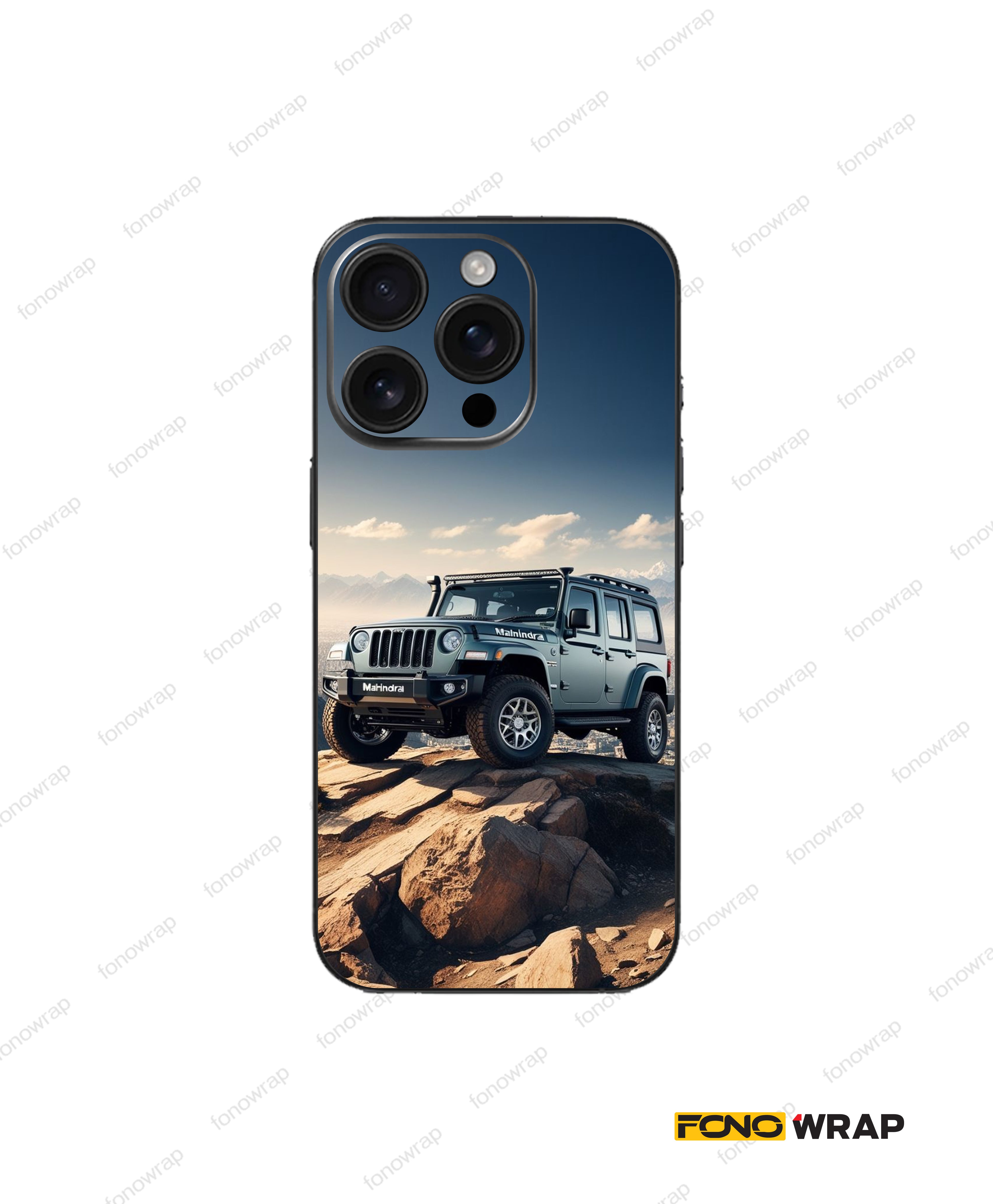 Thar Off-Road 3D Embossed Mobile Skin