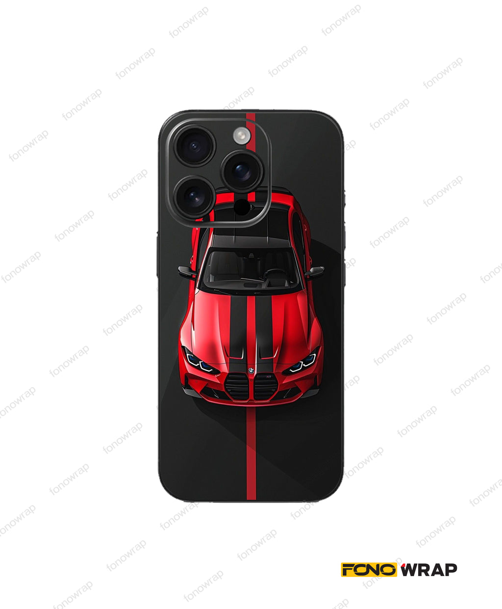 Reaper M4 Red  Embossed Mobile Skin