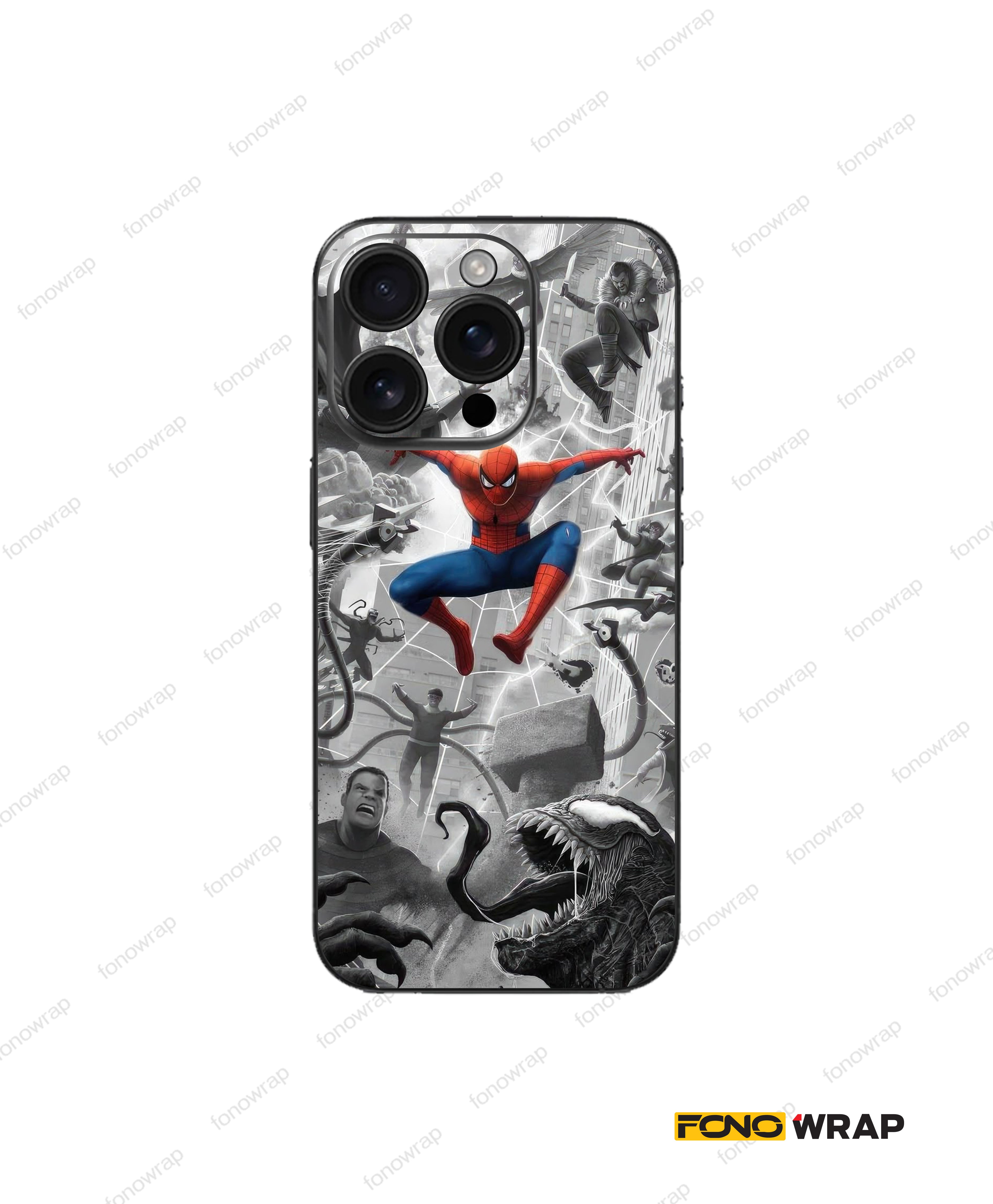 Masked Marvel 3D Embossed Mobile Skin