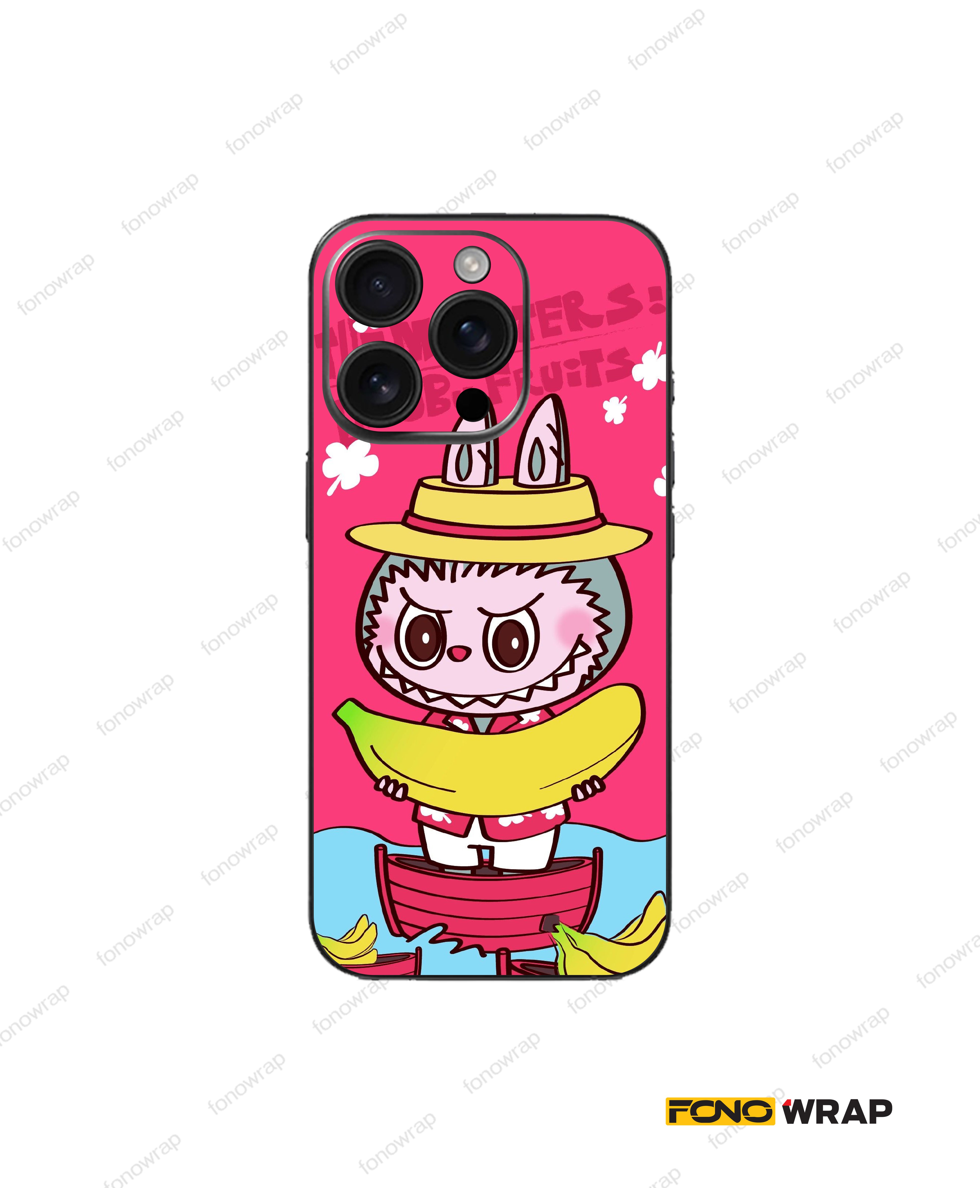 Labubu 3D Embossed Mobile Skin